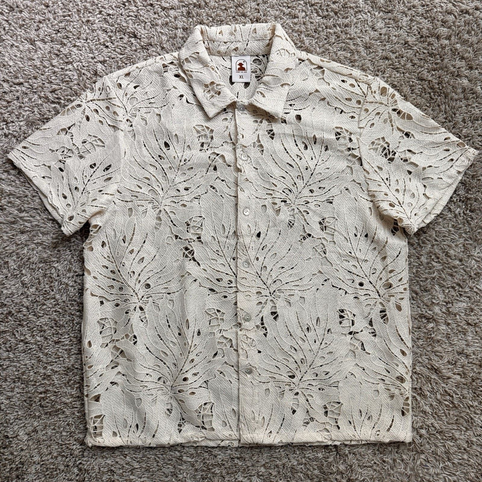 Other Dandy Del Mar Monstera Shirt - Scallop - Button Up SS Shirt Size US XL / EU 56 / 4 - 1 Thumbnail