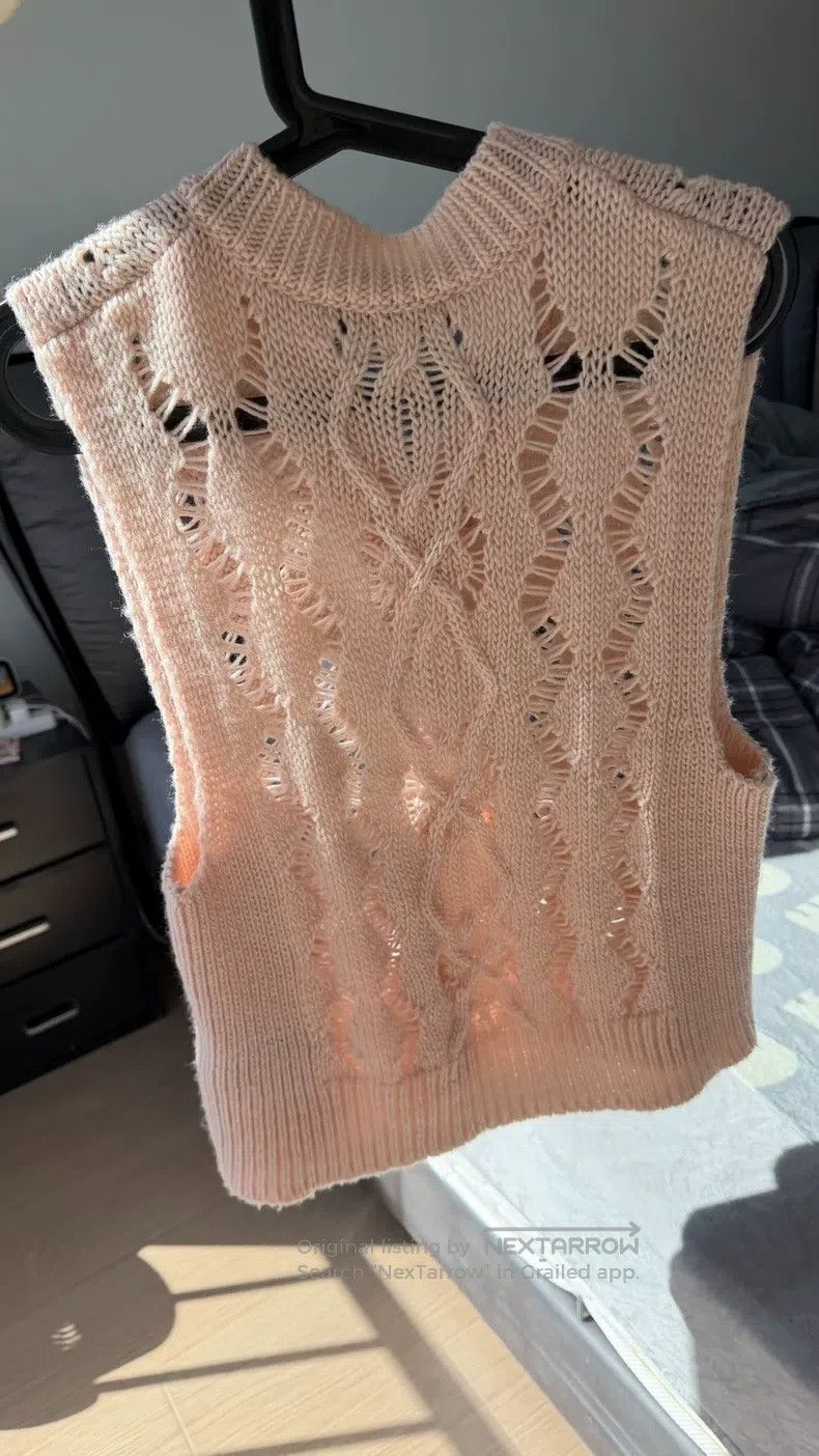 Our Legacy Our Legacy Pink knitted vest Size US S / EU 44-46 / 1 - 2 Thumbnail