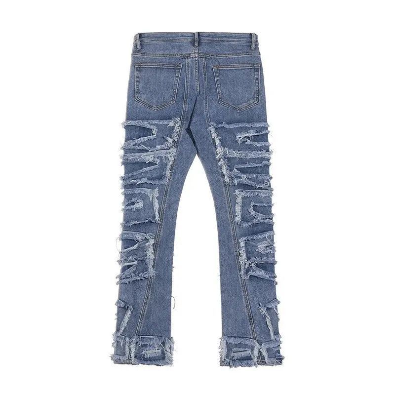 Japanese Brand Hip Hop Loose Denim Trousers Vibe Style Size US 32 / EU 48 - 4 Thumbnail