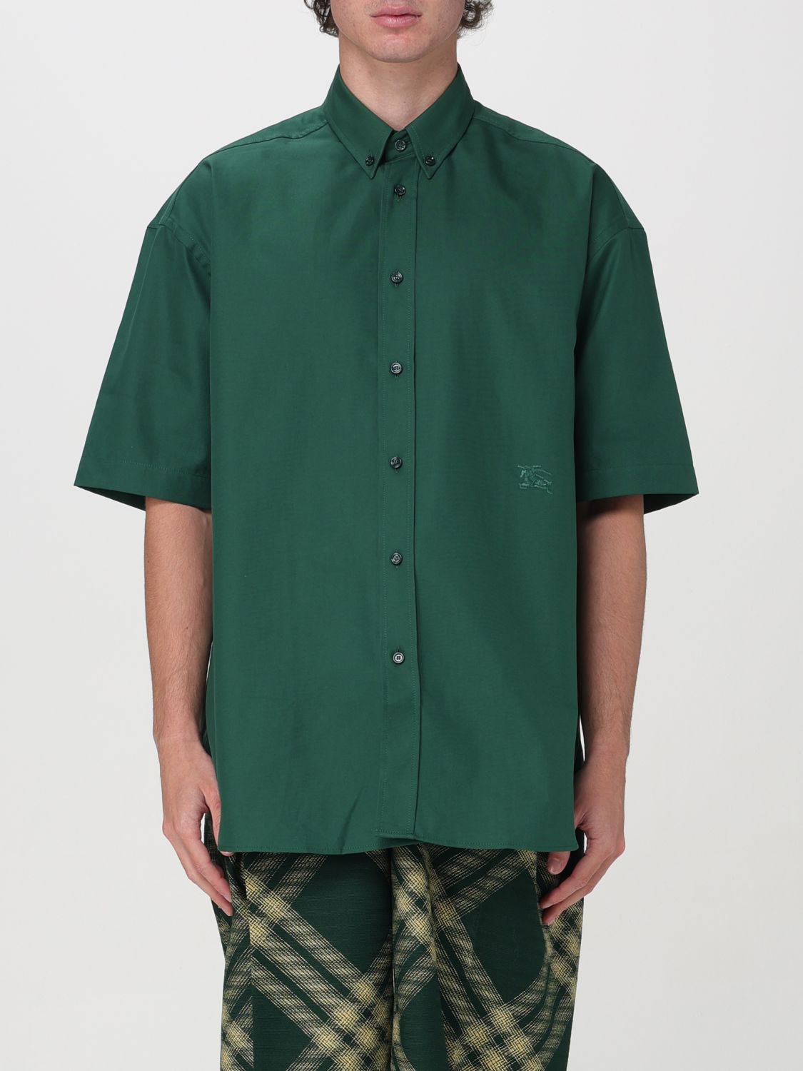 image of Burberry Shirt Men Green (Size XL)