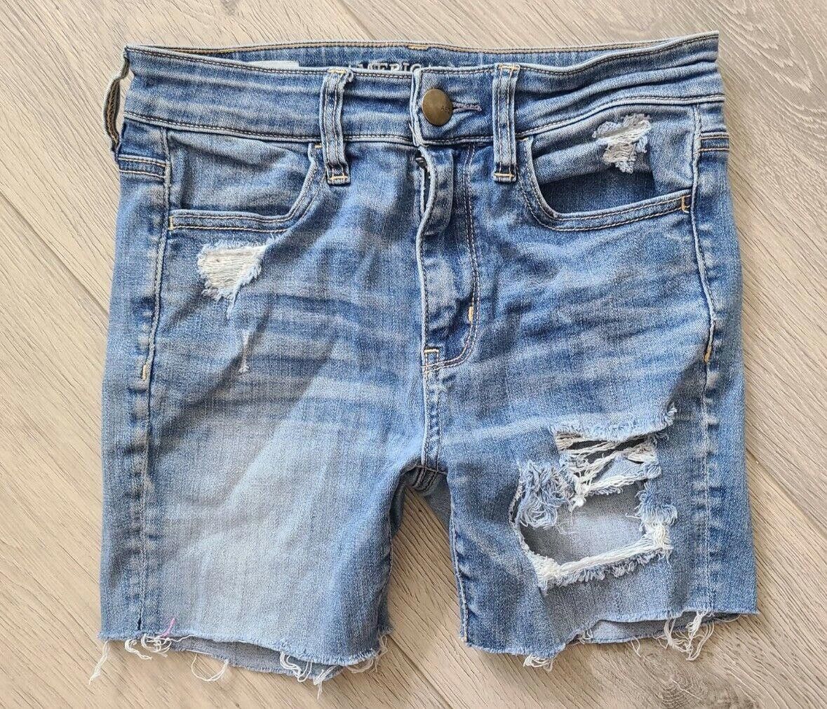 Designer American Eagle Cut Off Shorts Size 2 High Rise Jegging Size 26" / US 2 / IT 38 - 1 Thumbnail