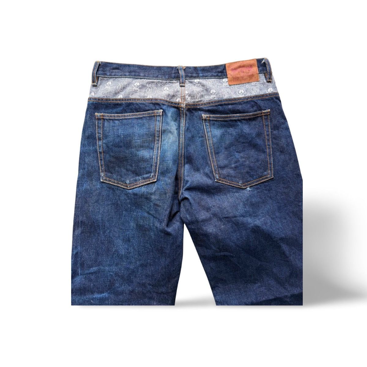 Stussy Vintage Stussy Japan Rough n Rugged Skull Print Denim Pants Size US 32 / EU 48 - 3 Thumbnail