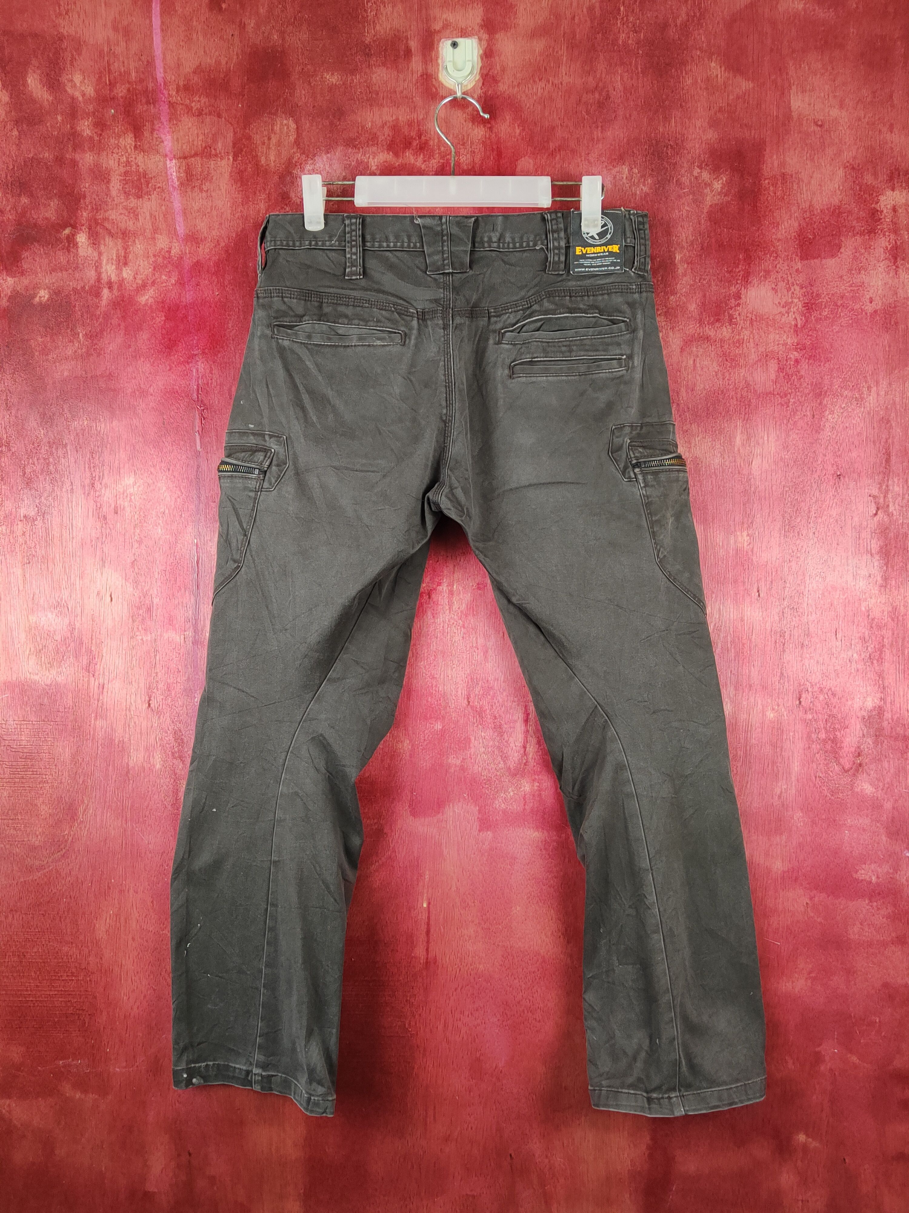 Japanese Brand Evenriver Dark Brown Multipocket Tactical Cargo Pants #S2397 Size US 30 / EU 46 - 8 Thumbnail