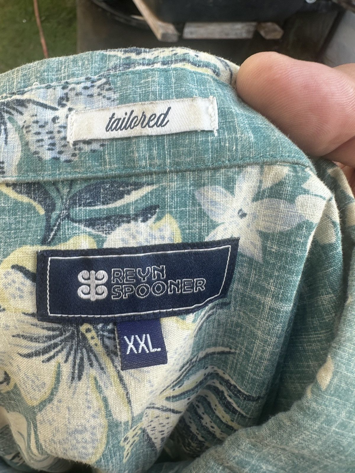 Reyn Spooner Reyn Spooner Tailored Fit Hawaiian Print Green Men's XXL Size US XXL / EU 58 / 5 - 4 Thumbnail