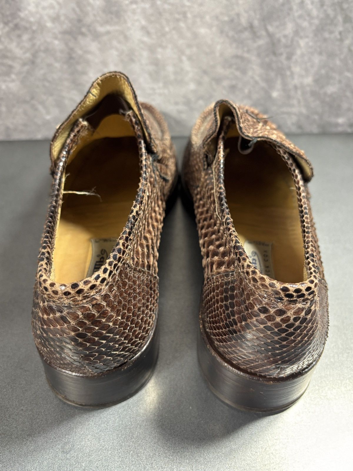 Vintage Vintage Snakeskin Loafers willbe Patrick Cox Italy Penny 90s Size US 8.5 / EU 41-42 - 10 Thumbnail