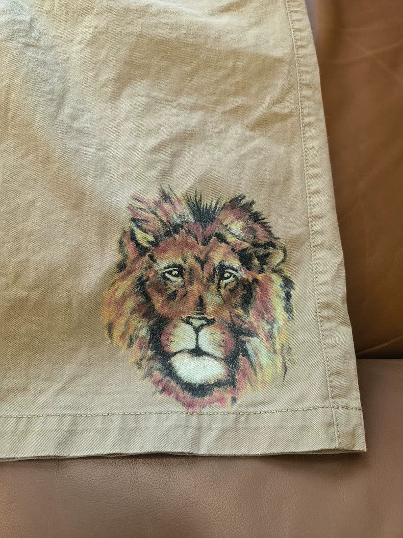Loewe Loewe size M Hand-painted printed waist drawstring cropped Size US 34 / EU 50 - 3 Thumbnail