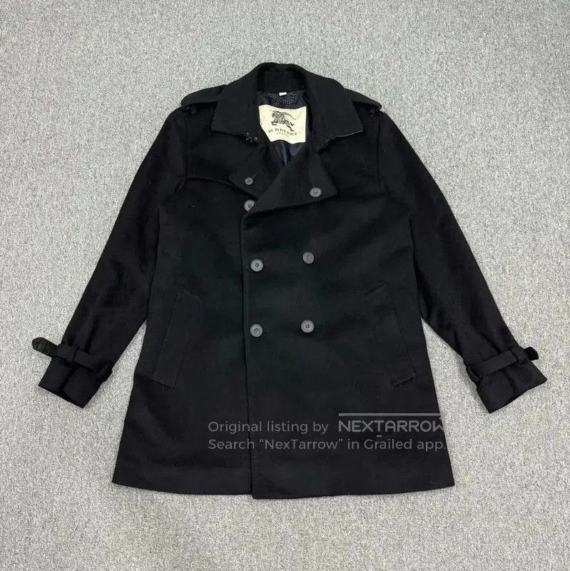 Burberry Burberry Men's Black Wool Trench Coat. Size US XL / EU 56 / 4 - 1 Thumbnail