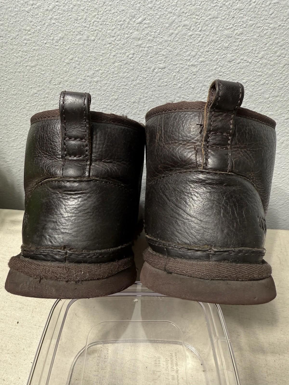 Designer UGG NEUMEL China Tea Leather Chukka Boot Waterproof men 9 Size US 9 / EU 42 - 4 Thumbnail