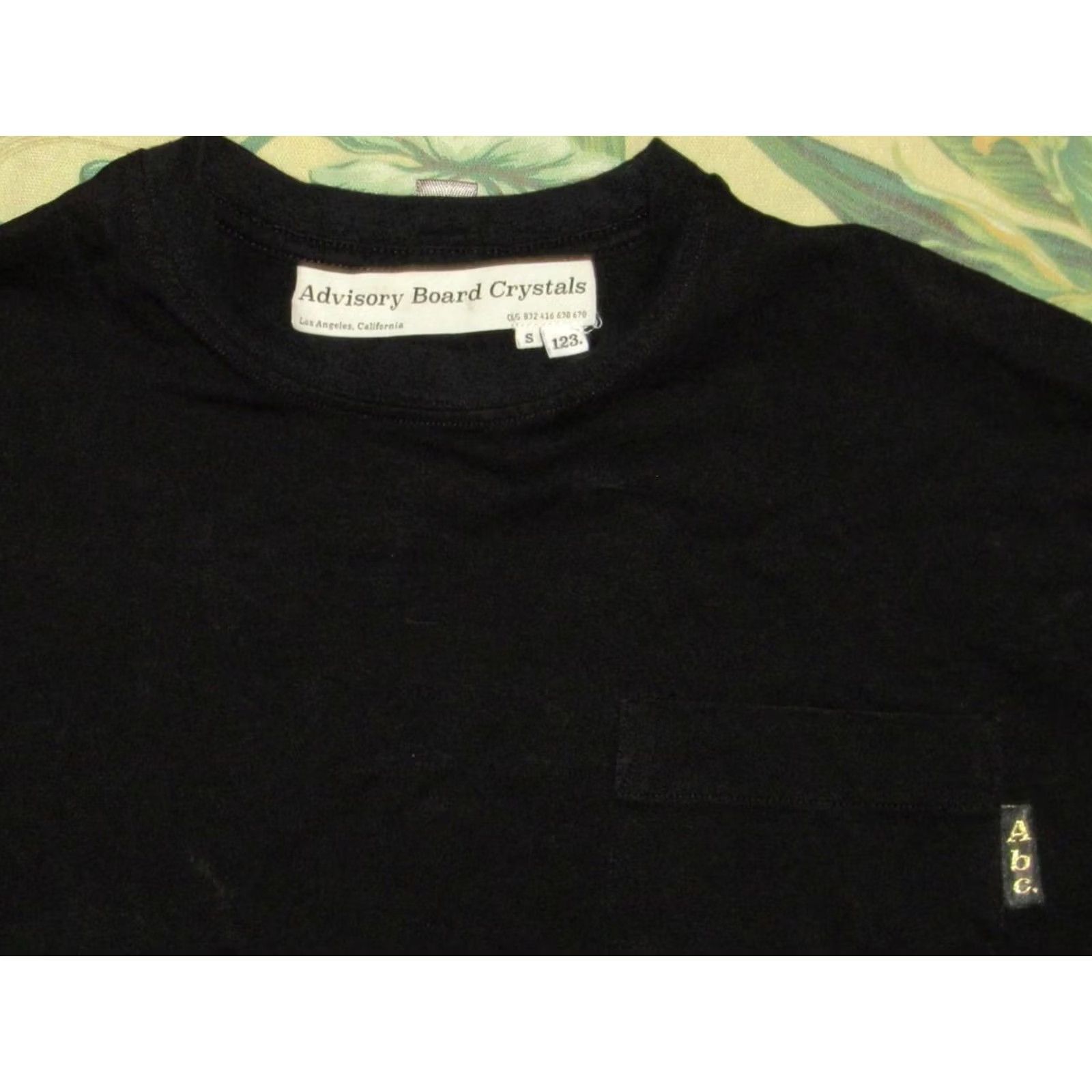 Advisory Board Crystals ADVISORY BOARD CRYSTALS Black Cotton Short Sleeve Pocket T Shirt Small Mens Size US S / EU 44-46 / 1 - 2 Thumbnail