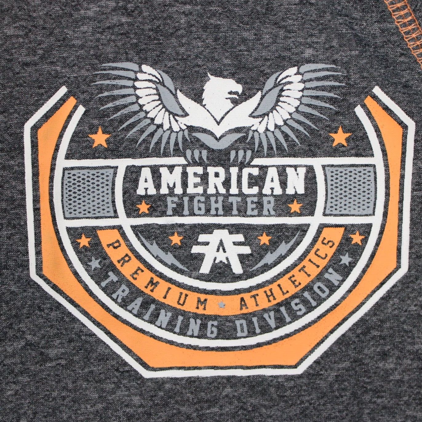 Vintage American Fighter Sweatshirt Men 2XL Gray/Orange 1/4 Zip L/S Pullover Sweater Size US XXL / EU 58 / 5 - 5 Thumbnail
