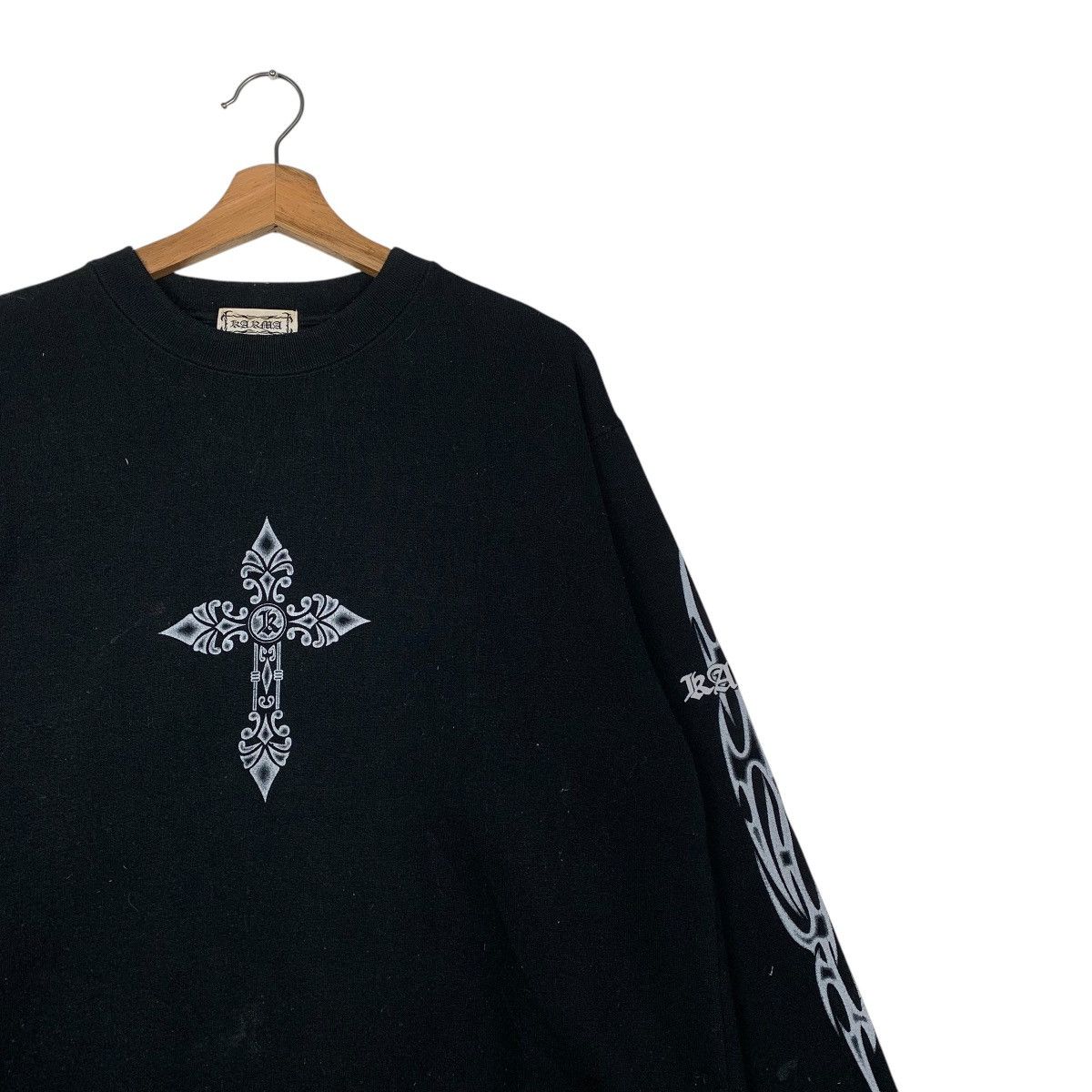 Japanese Brand Karma Cross Crewneck Sweatshirt Size US M / EU 48-50 / 2 - 5 Thumbnail