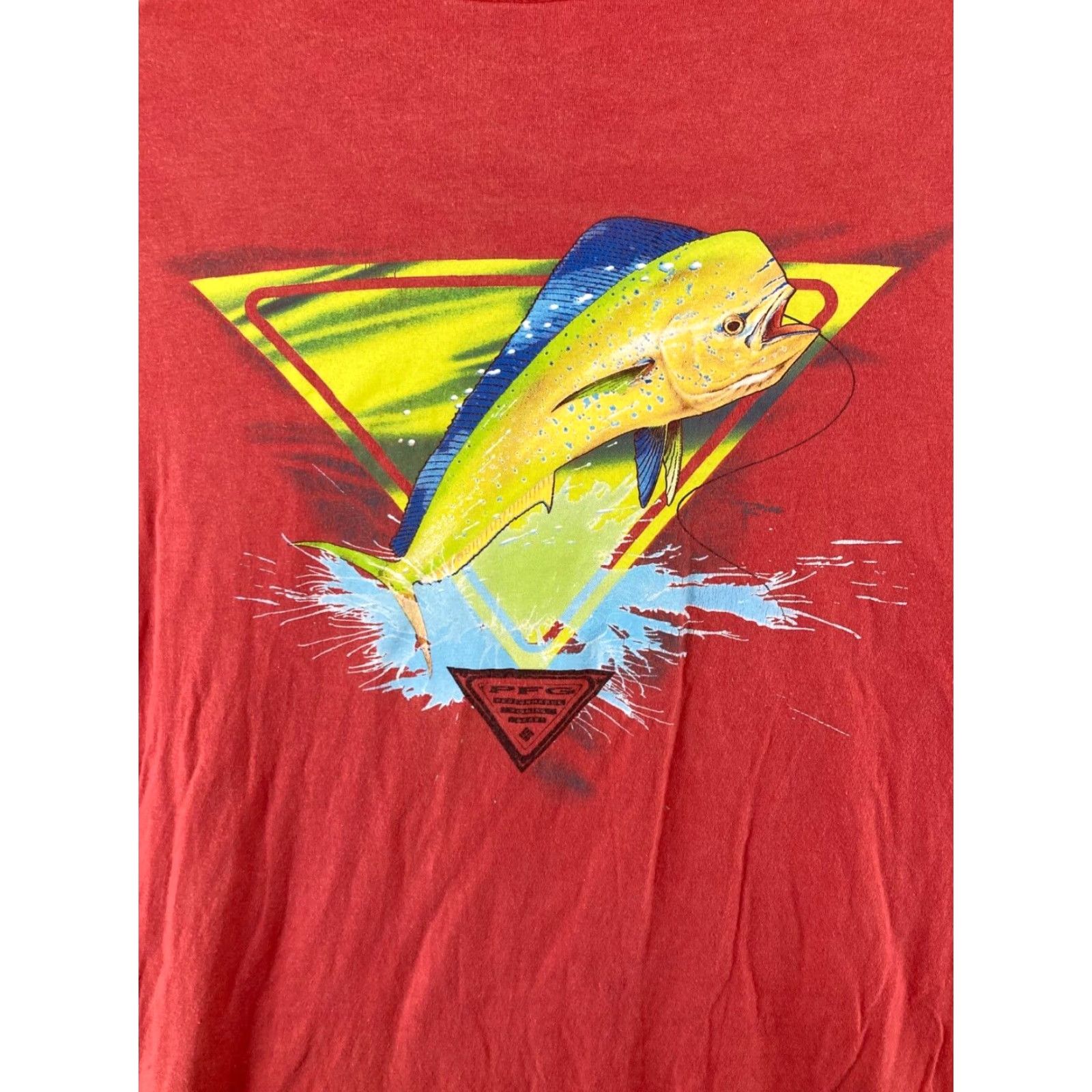 Vintage Columbia PFG T-Shirt Men XXL Orange Beach Fish Crew Neck Short Sleeve Size US XXL / EU 58 / 5 - 7 Thumbnail