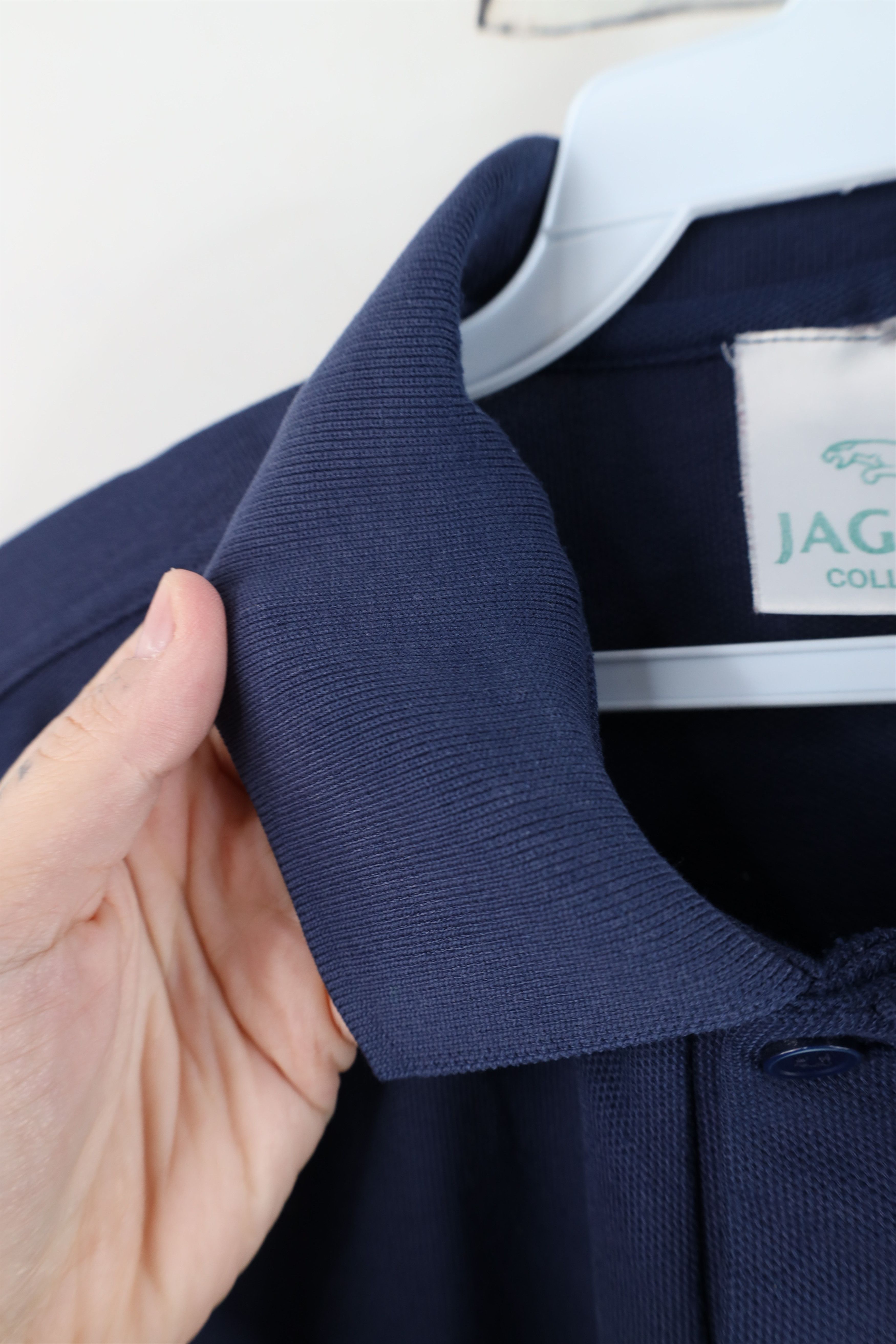 Vintage Vintage 90s Jaguar Car Sun Faded Golf Polo Shirt Blue Size US M / EU 48-50 / 2 - 7 Thumbnail