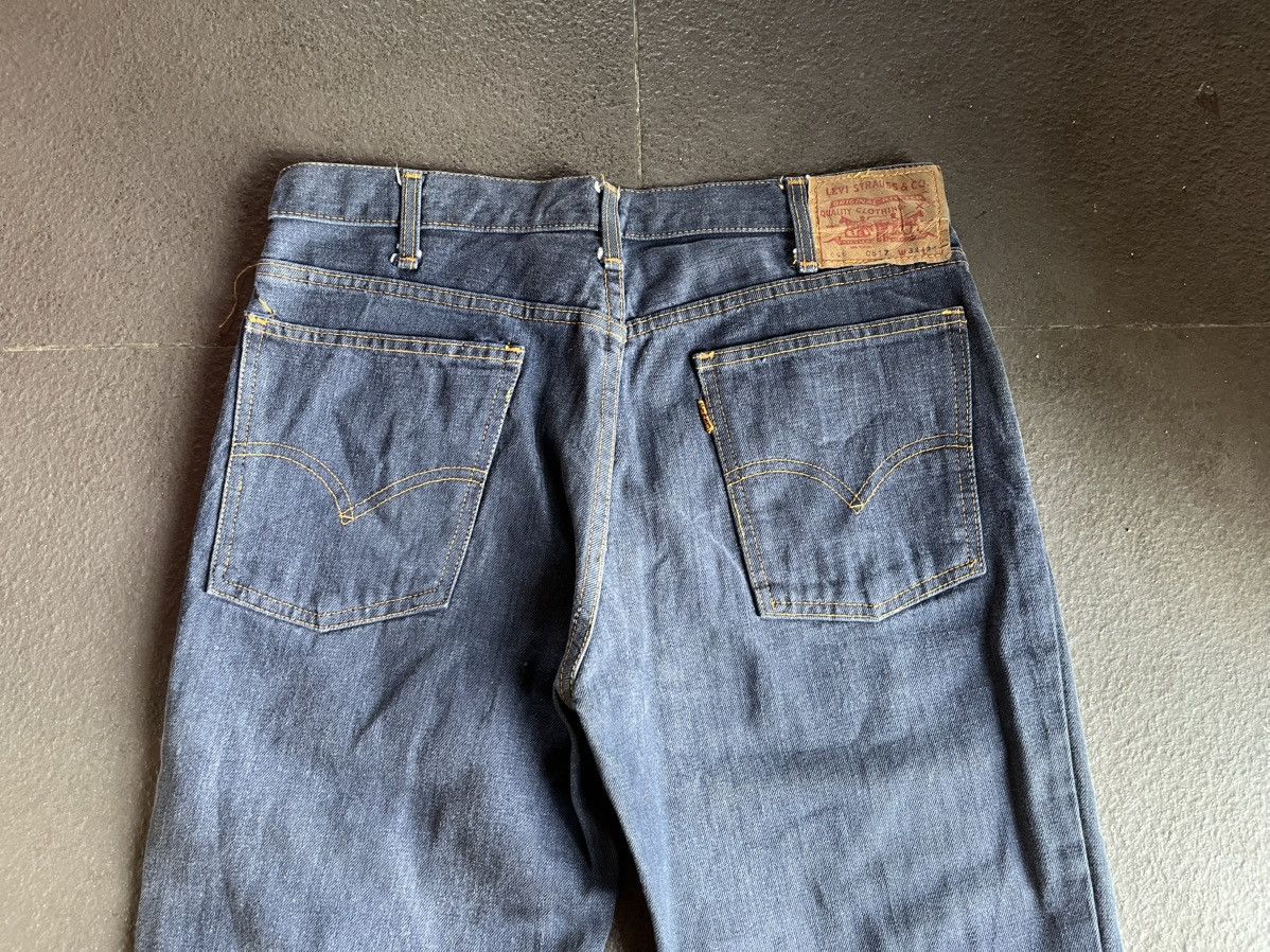 Levi's 🔥Rare Vtg 70s Levis 646 Big E Orange Tab Bottom Bell Flare Size US 33 - 9 Thumbnail