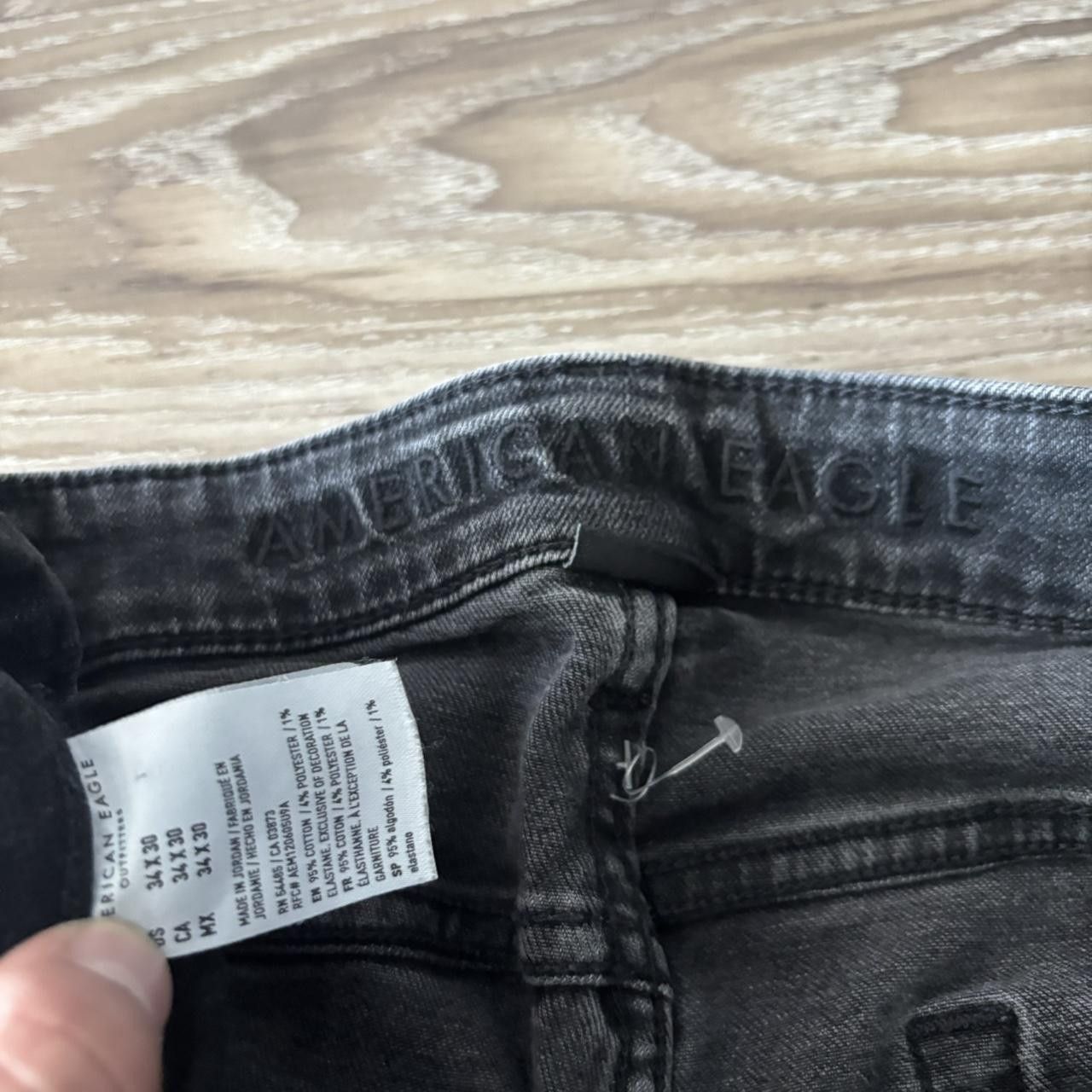 Japanese Brand Crazy Vintage Y2K/2000s Grunge Black Distressed Skinny Denim Jeans! 34x30 Size US 34 / EU 50 - 8 Thumbnail
