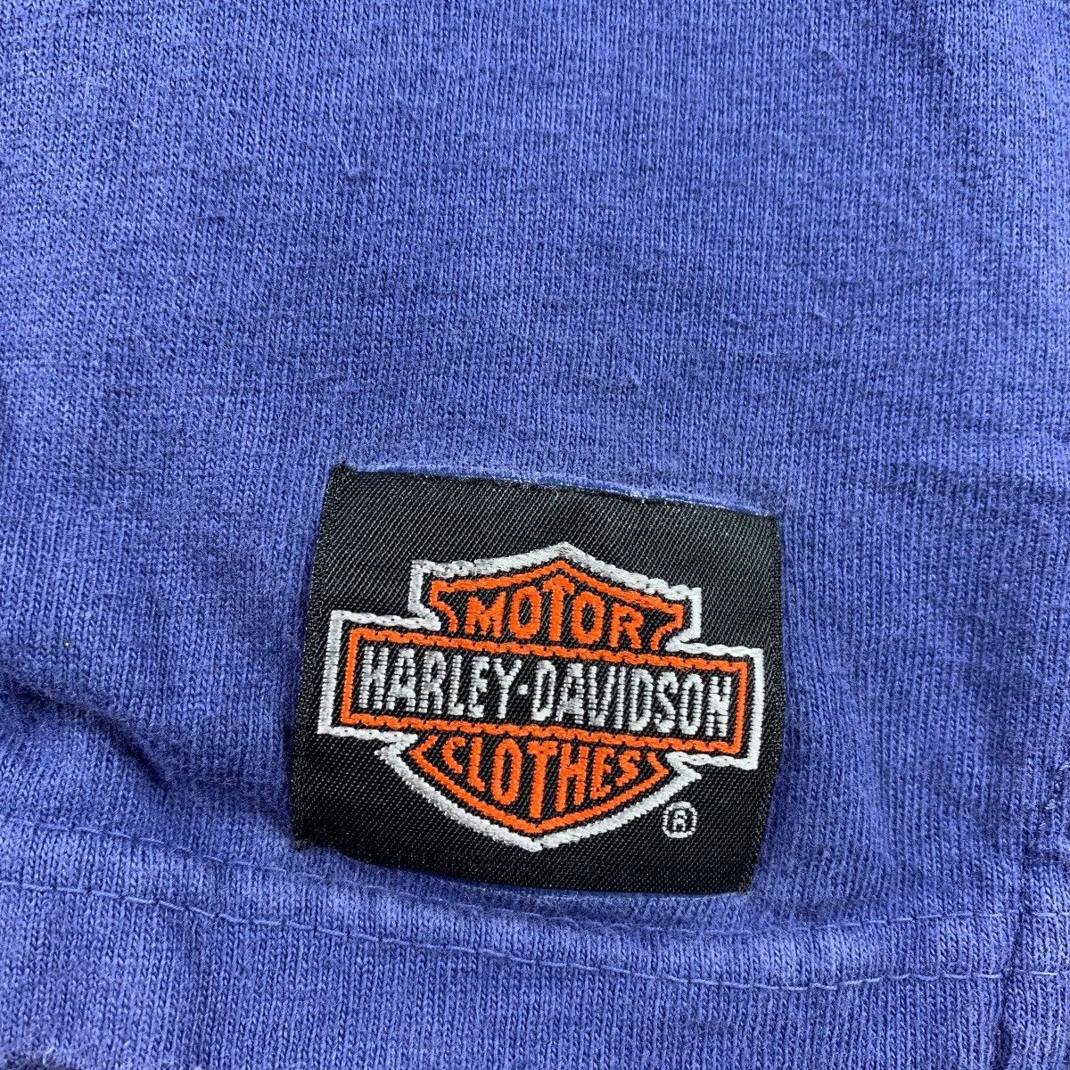 Harley Davidson Vintage 90s HARLEY DAVIDSON big logo back hit spellout tee Size US XL / EU 56 / 4 - 9 Thumbnail
