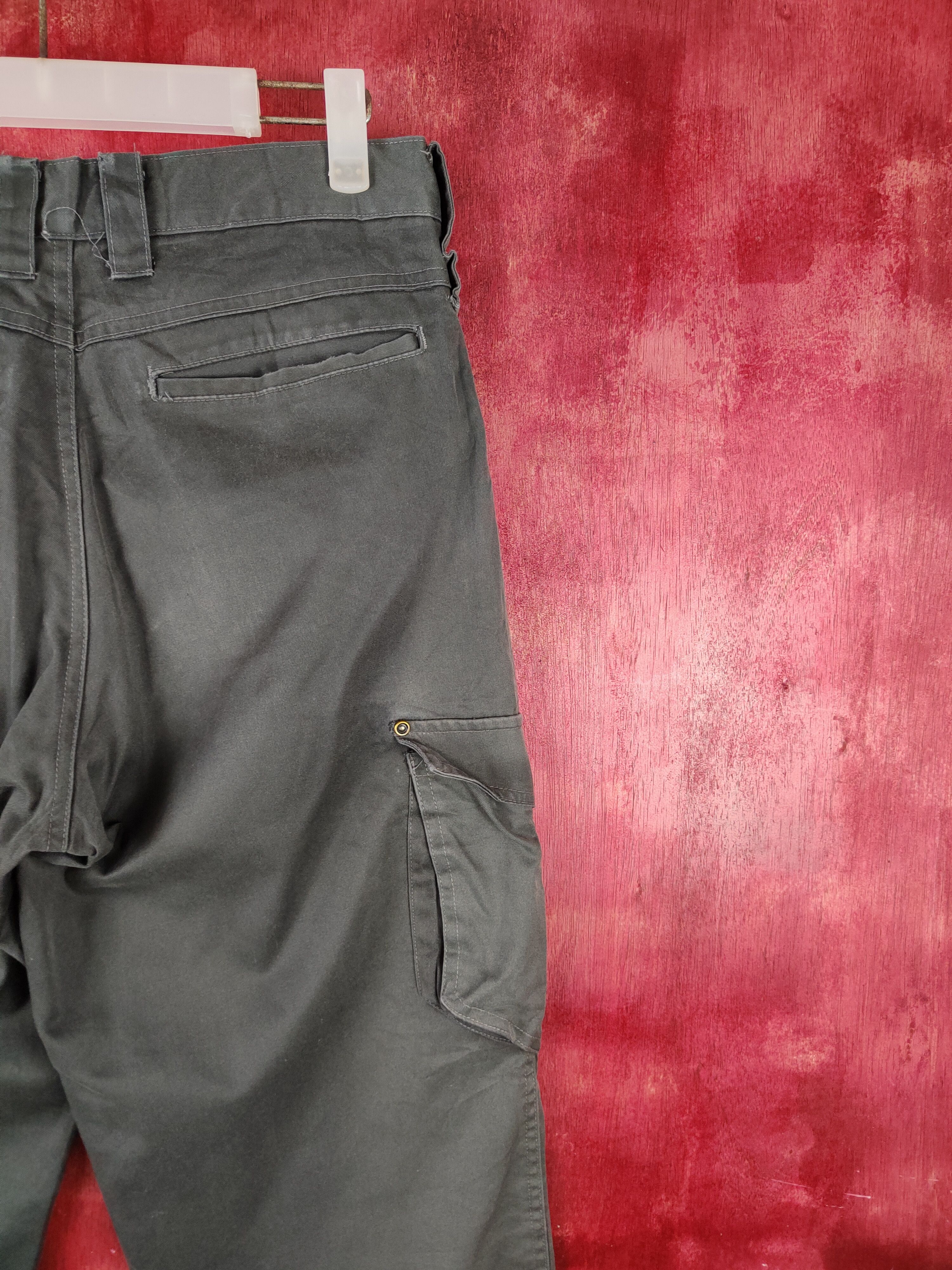 Japanese Brand ZDragon Dark Gray Multipocket Tactical Cargo Pants #S1273 Size US 31 - 12 Thumbnail