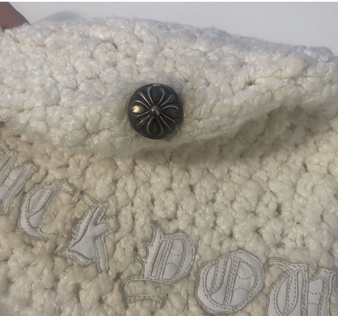 Chrome Hearts Chrome hearts fuck you patch knit beanie white very rare Size ONE SIZE - 3 Thumbnail