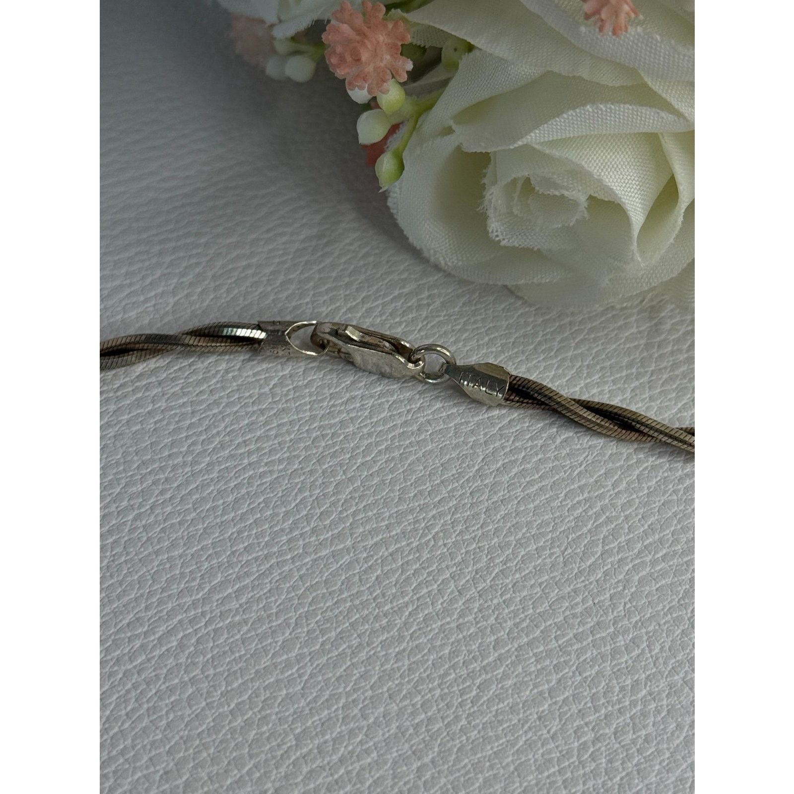 Jewelry 925 STERLING SILVER ITALY FAS NECKLACE LENGTH 18 INCH Size ONE SIZE - 4 Thumbnail