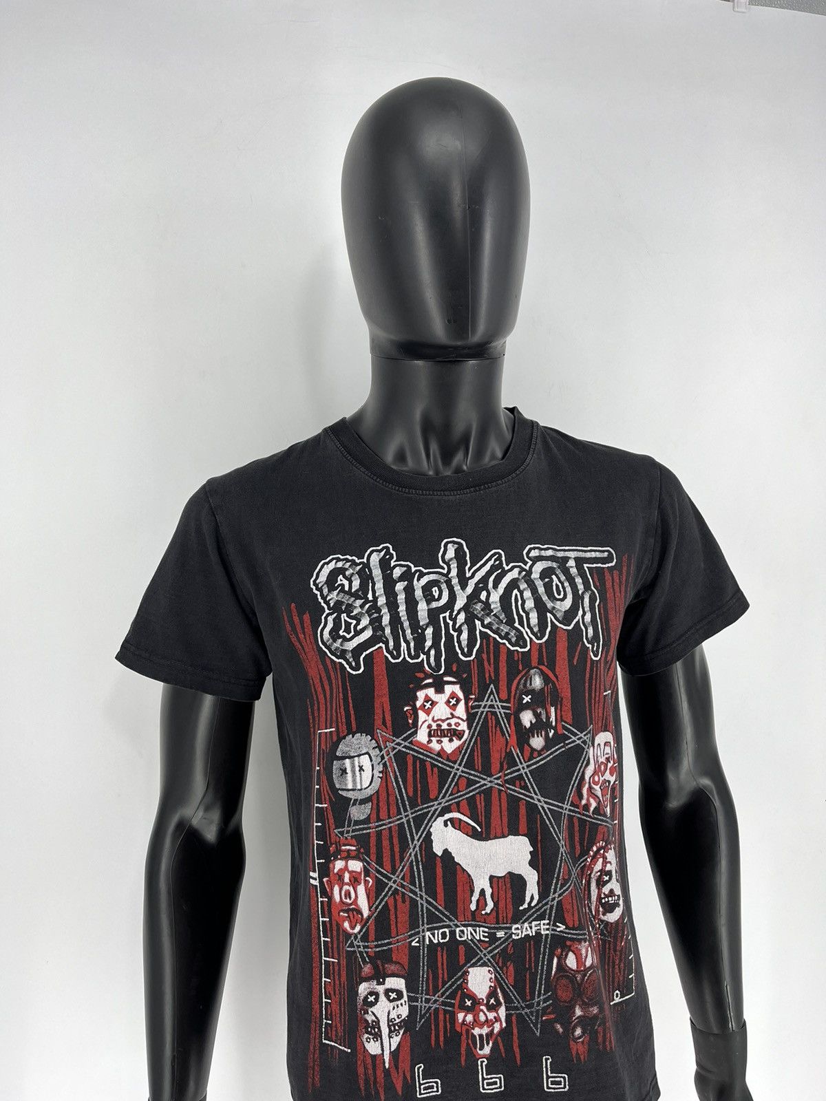 Band Tees × Vintage Vintage Slipknot Satan 666 Graphic Tee T-shirt Y2K 2000s Size US S / EU 44-46 / 1 - 3 Thumbnail