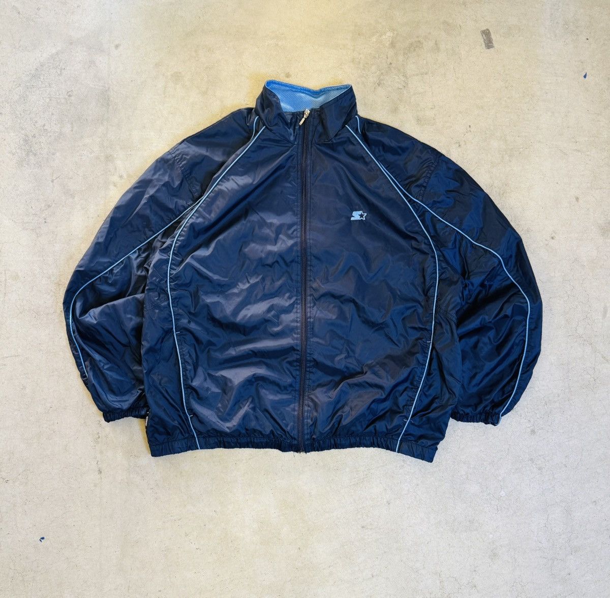 Starter Navy blue starter windbreaker zip up Size US L / EU 52-54 / 3 - 1 Thumbnail