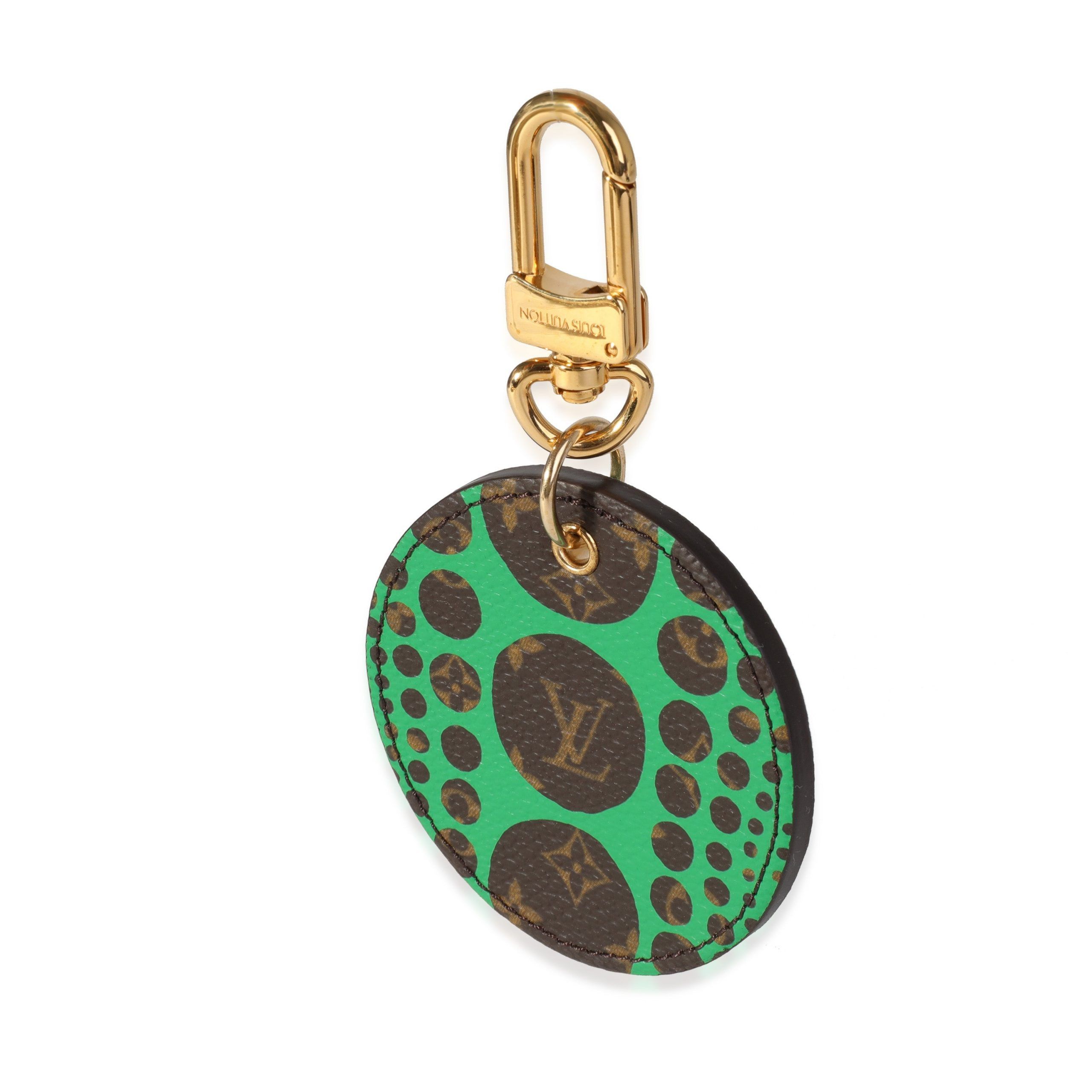 Louis Vuitton Louis Vuitton x Yayoi Kusama Green Infinity Dots Monogram Canvas Bag Charm Size ONE SIZE - 1 Thumbnail