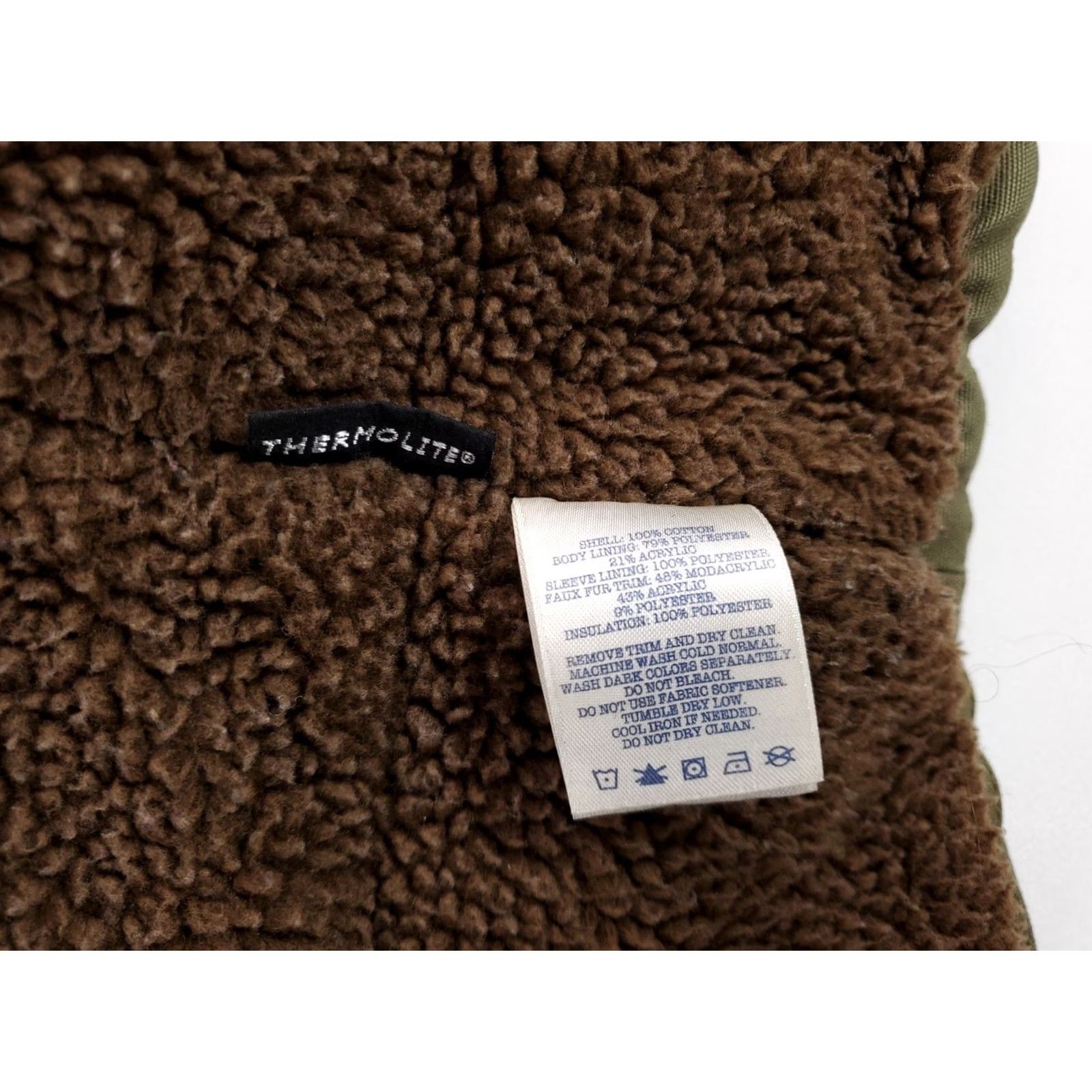 Lands' End Lands' End Fishtail Parka Canvas Sherpa Lined Hooded Olive Green Jacket Mens M Size US M / EU 48-50 / 2 - 3 Thumbnail