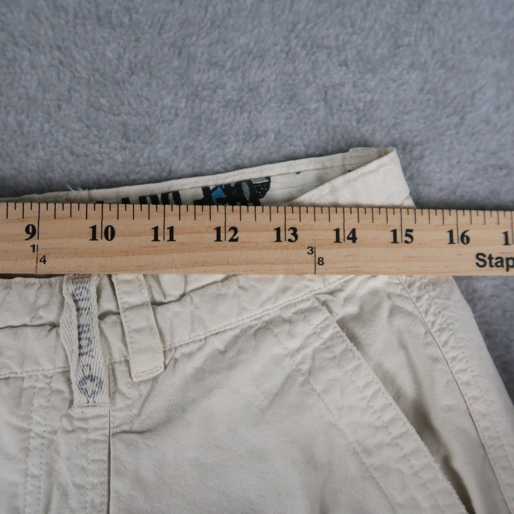 Bugle Boy VINTAGE Bugle Boy Pants Mens 32M Ivory Cargo Squadron 90s/Pants/Cargo/Logo Mens Size US 32 / EU 48 - 7 Thumbnail