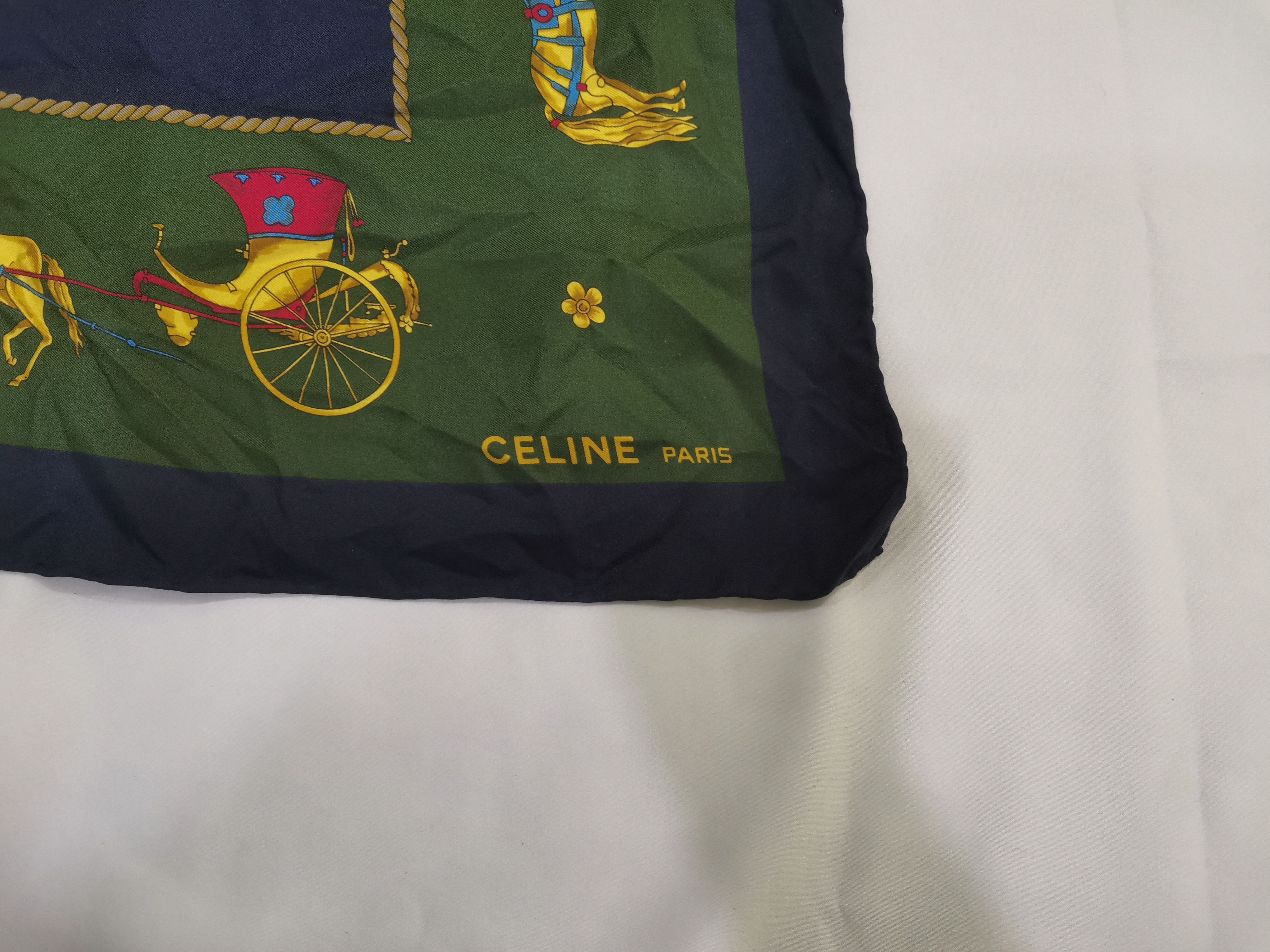 Celine × Vintage Rare vintage Celine Paris scarves luxury design Size ONE SIZE - 3 Thumbnail