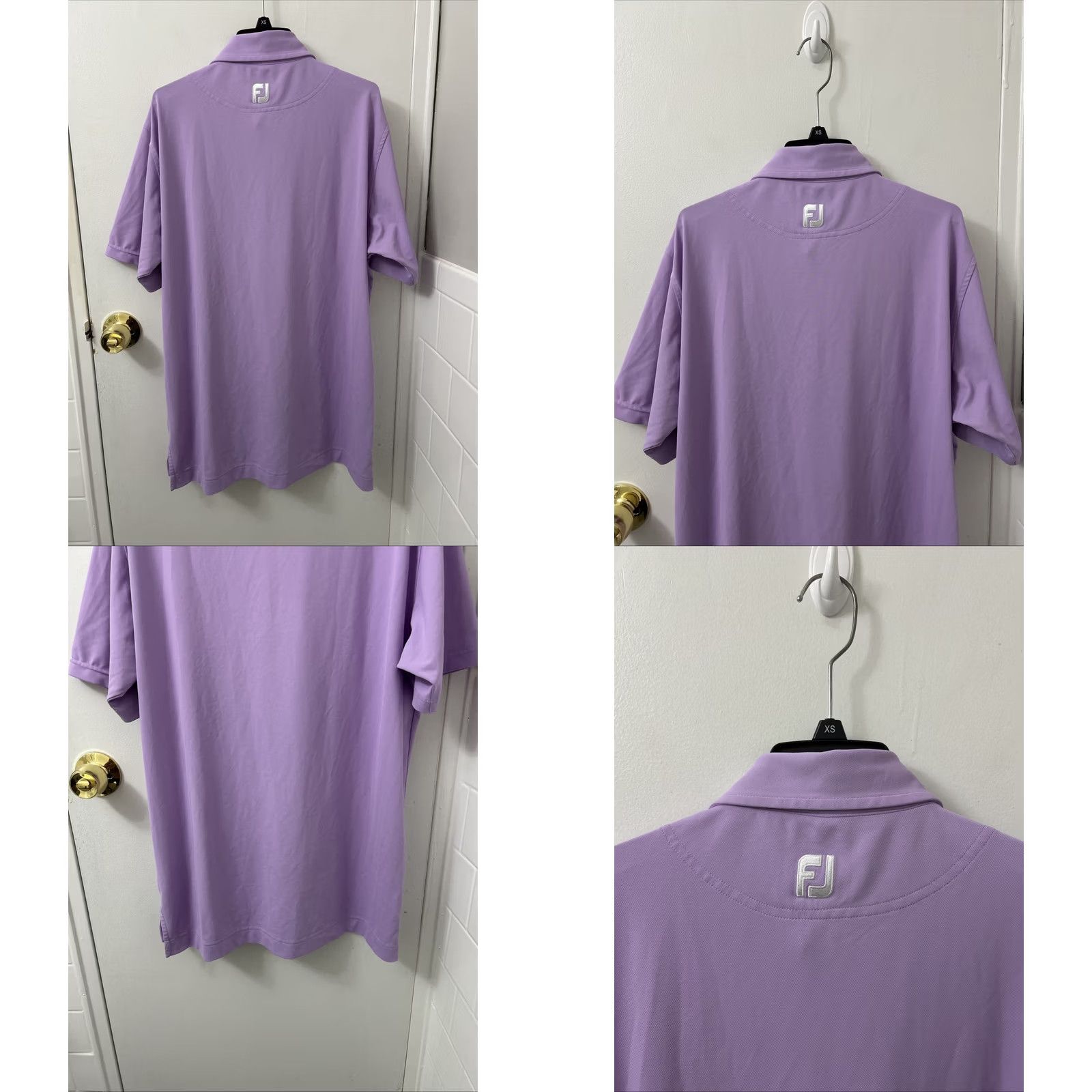 Footjoy FootJoy Polo Shirt Mens Size M Purple Short Sleeve Golf Performance Breathing Stretch Regular Fit Logo Size US M / EU 48-50 / 2 - 8 Thumbnail