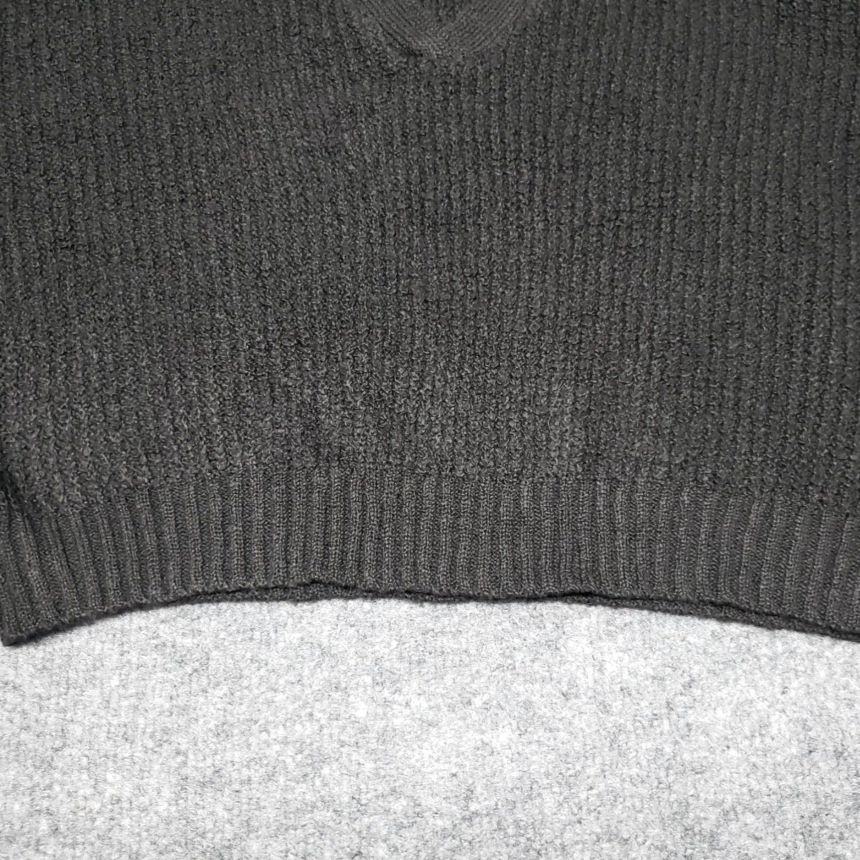 Vintage Rue21 Cropped Sweater Womens S Black Long Sleeve Collar Ribbed Knit Pullover New Size S / US 4 / IT 40 - 5 Thumbnail