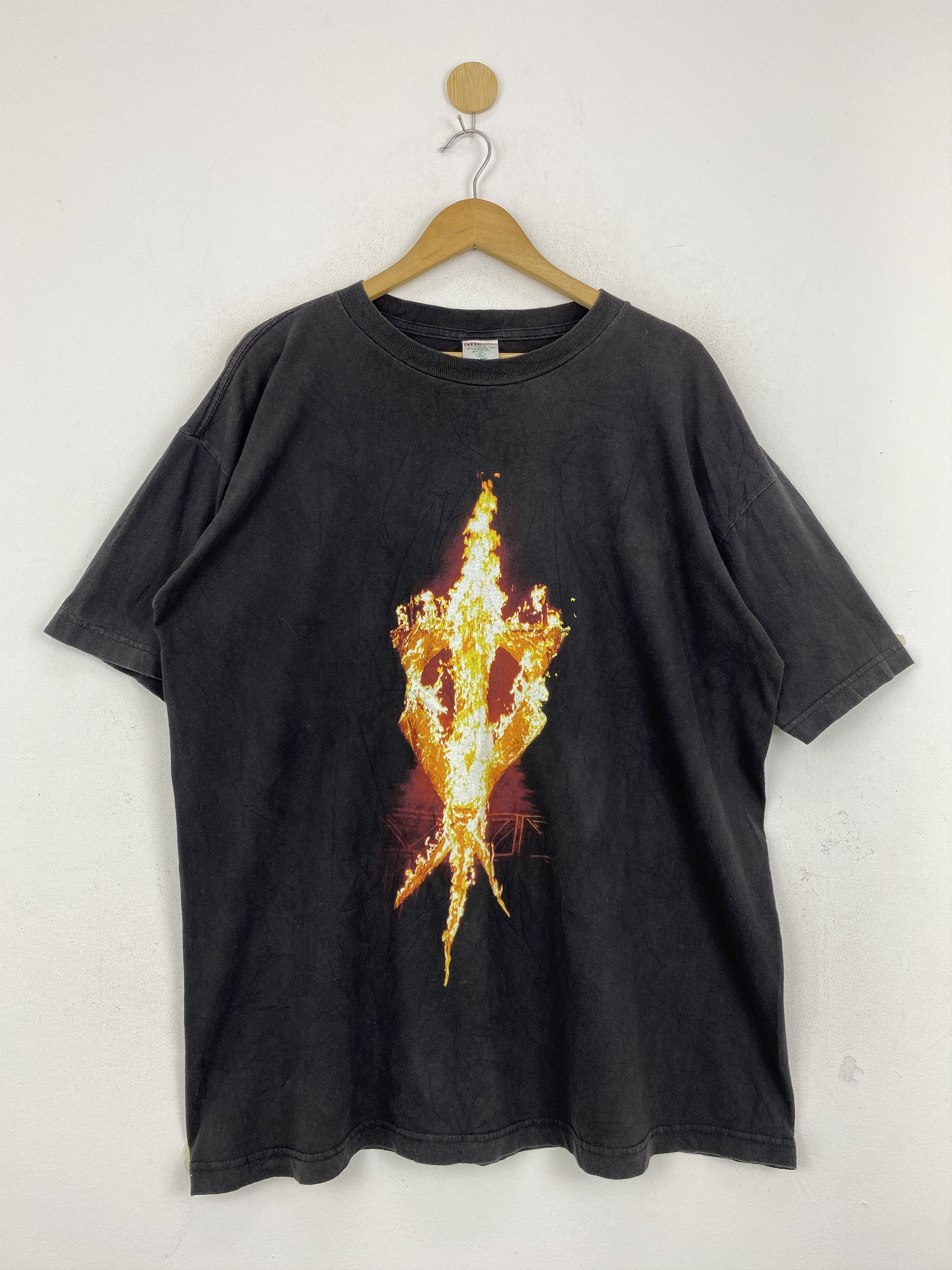 Vintage × WWE × WWF Vintage 90s WWF The Undertaker Burn Offerings Tee TA0563 Size US XL / EU 56 / 4 - 1 Thumbnail