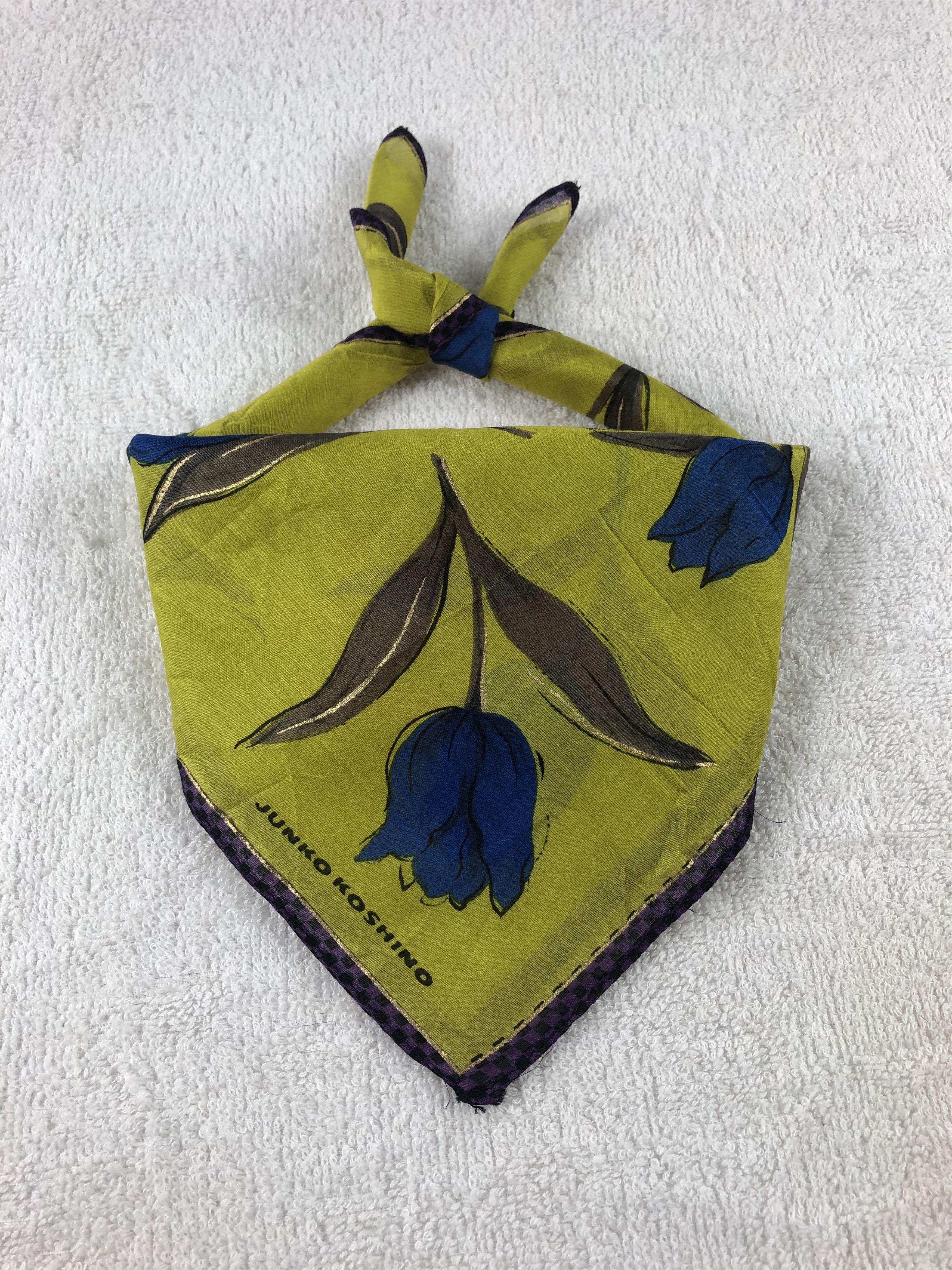 Japanese Brand × Mr. Junko × Vintage Vintage Junko Koshino Handkerchief / Bandana / Neckerchief Size ONE SIZE - 2 Thumbnail