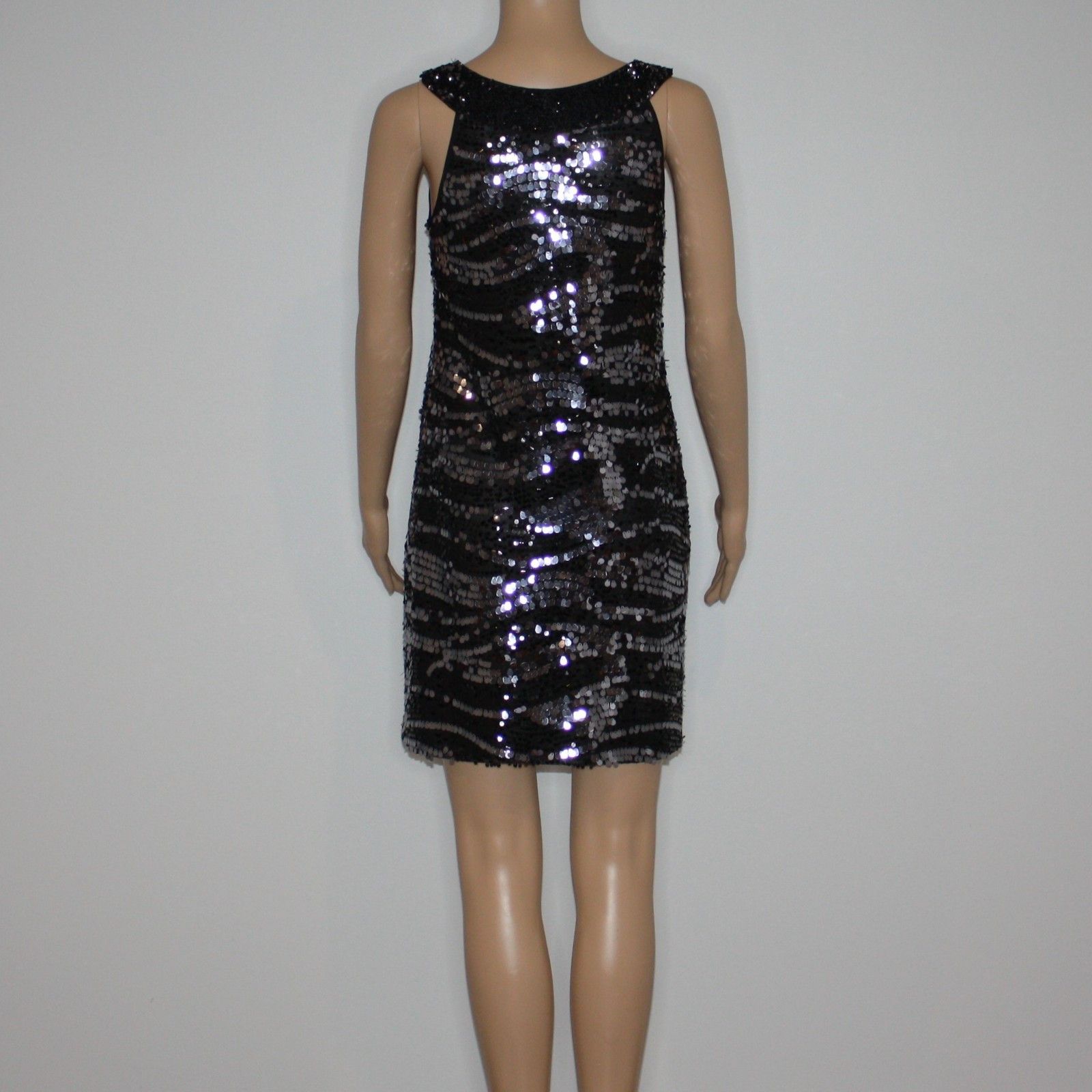 Rachel Zoe Irene Irena Black Sequined Shift Dress in size M NWT $525 Size M / US 6-8 / IT 42-44 - 6 Thumbnail