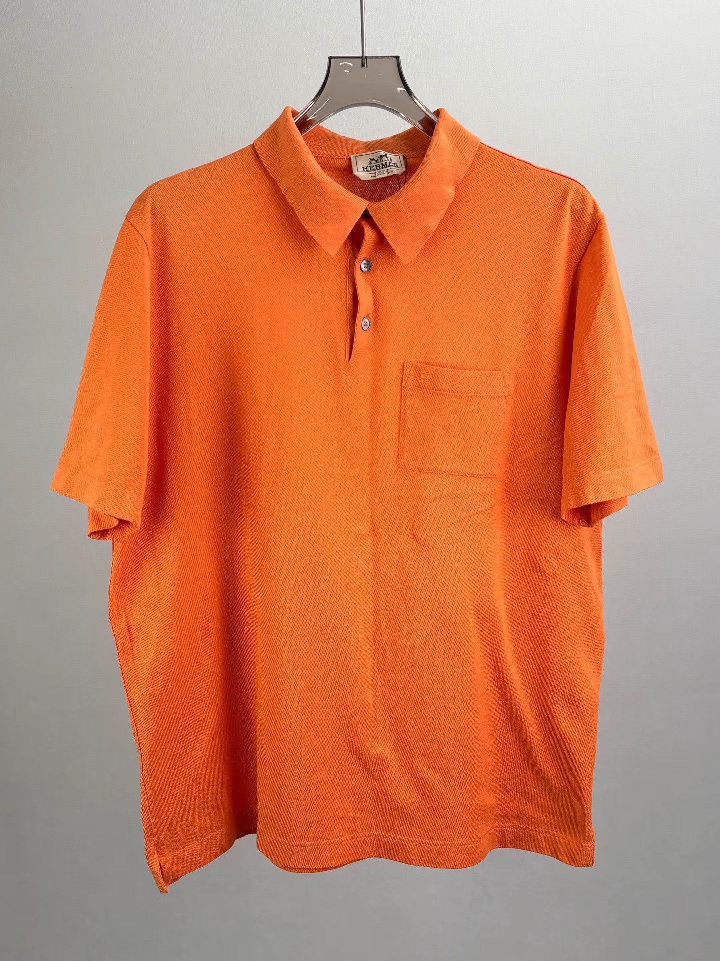 Hermes HERMES Pocket Embroidered Logo Short Sleeve Polo K1 Size US XXL / EU 58 / 5 - 1 Thumbnail