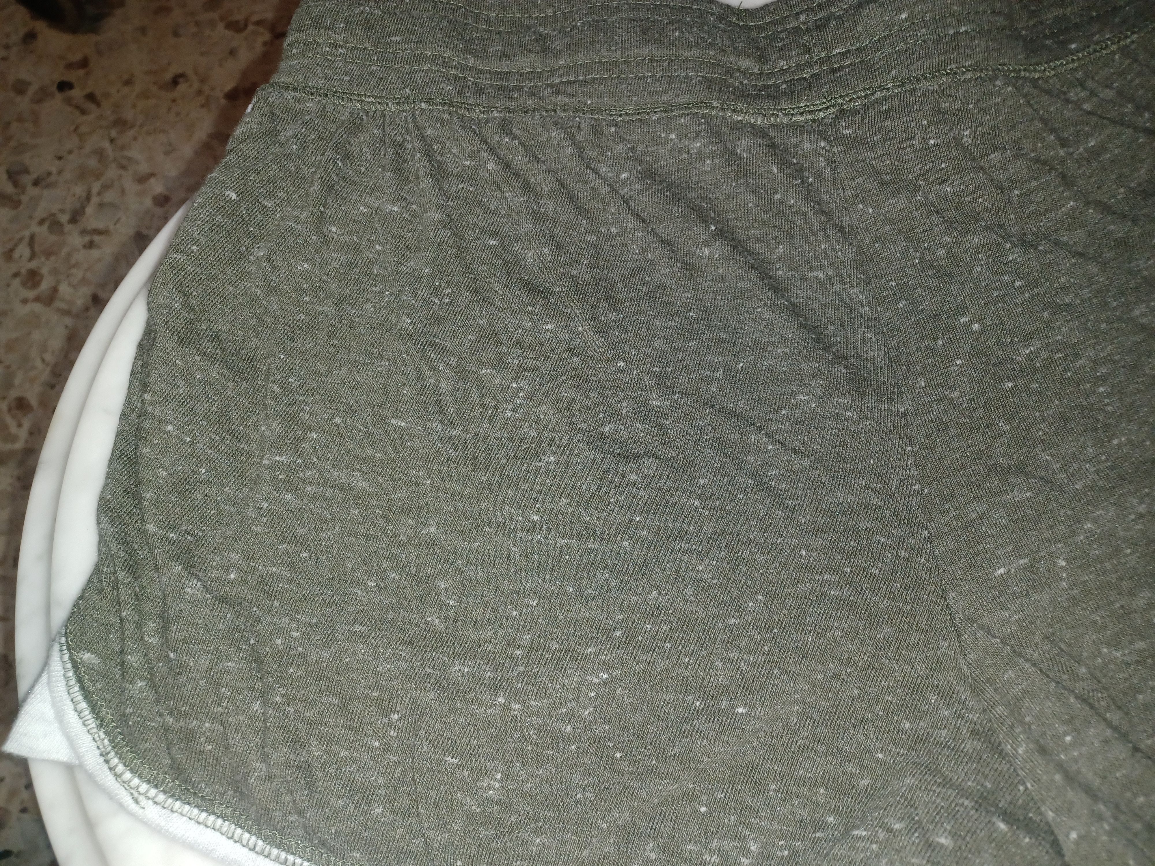 Athletic Works Athletic Women's Running Shorts L (12-14) Grayish Green Size 34" / US 12 / IT 48 - 3 Thumbnail