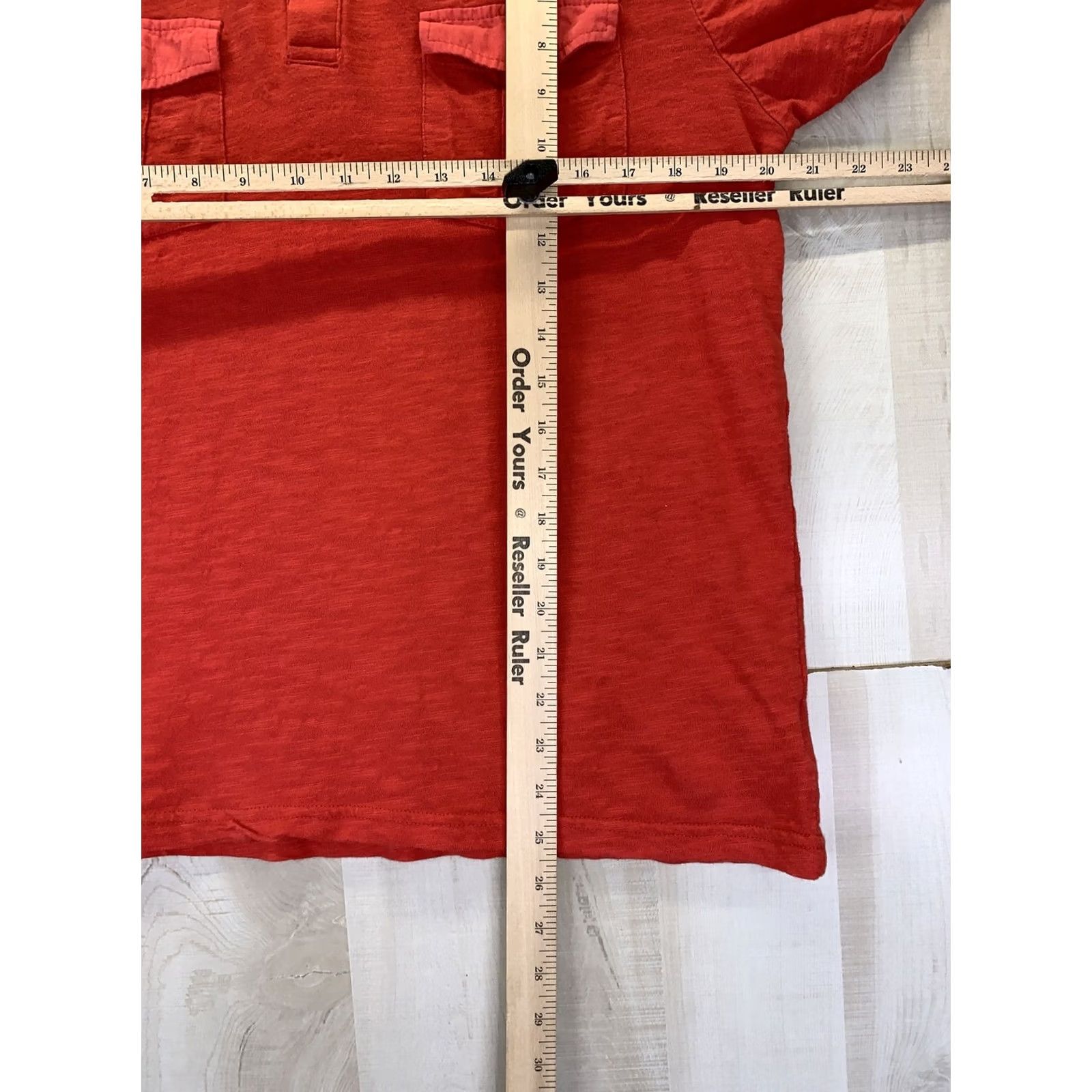 Guess GUESS Polo Shirt Mens Red Textured Cotton Pocket Front Short Sleeve Size US M / EU 48-50 / 2 - 7 Thumbnail