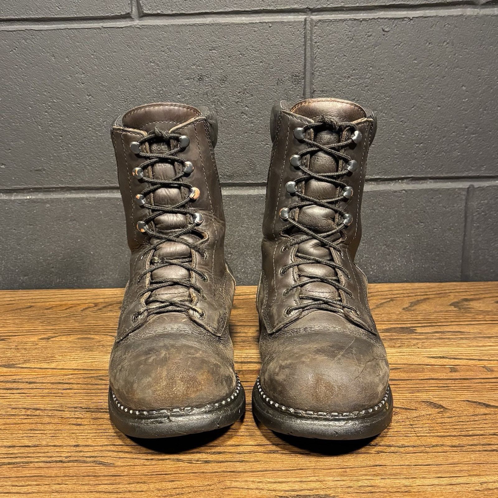 Red Wing Vintage Red Wing 1411 Brown Leather 8” EH Work Boots Size US 8 / EU 41 - 3 Thumbnail