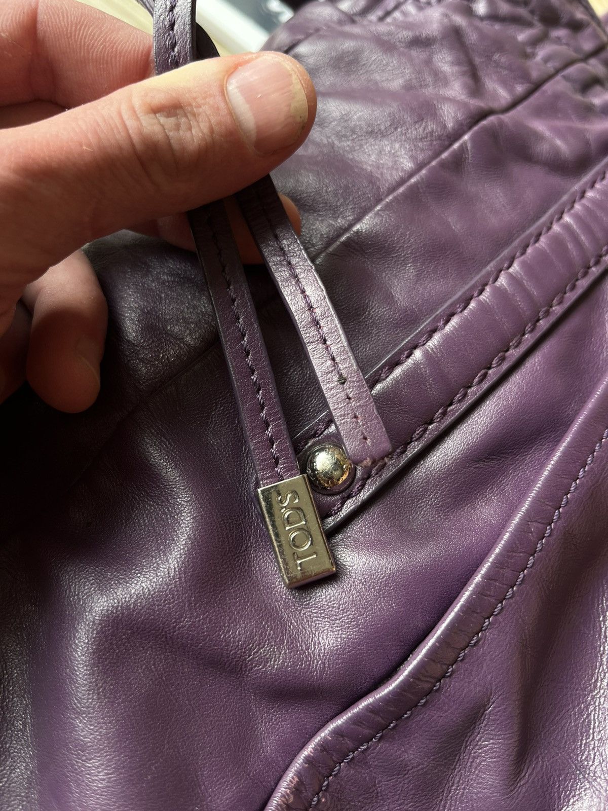 Authentic Tod’s G-Line Tote Bag Full Leather Purple