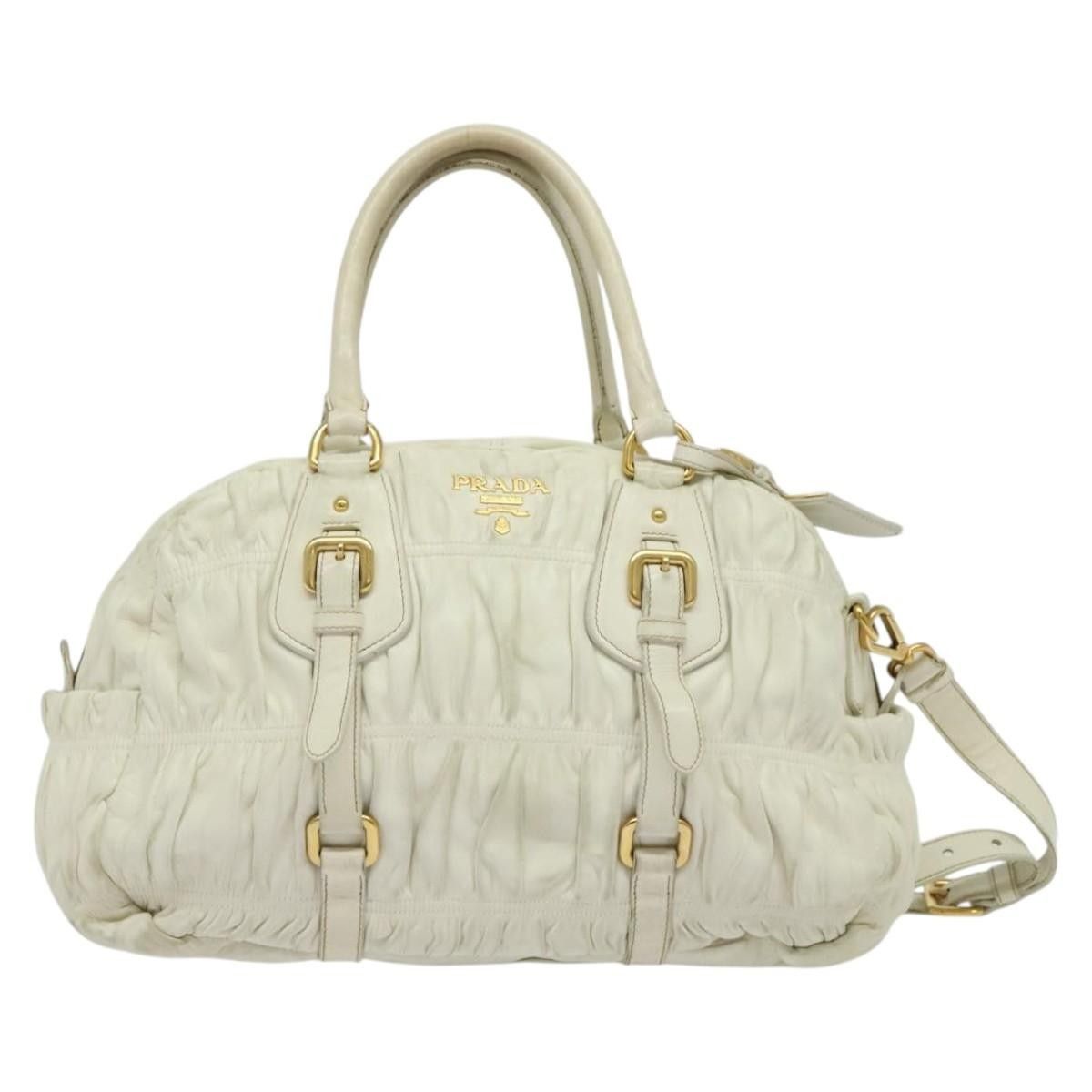 Prada Prada Gaufre Convertible Bowler Nappa Leather Size ONE SIZE - 1 Thumbnail