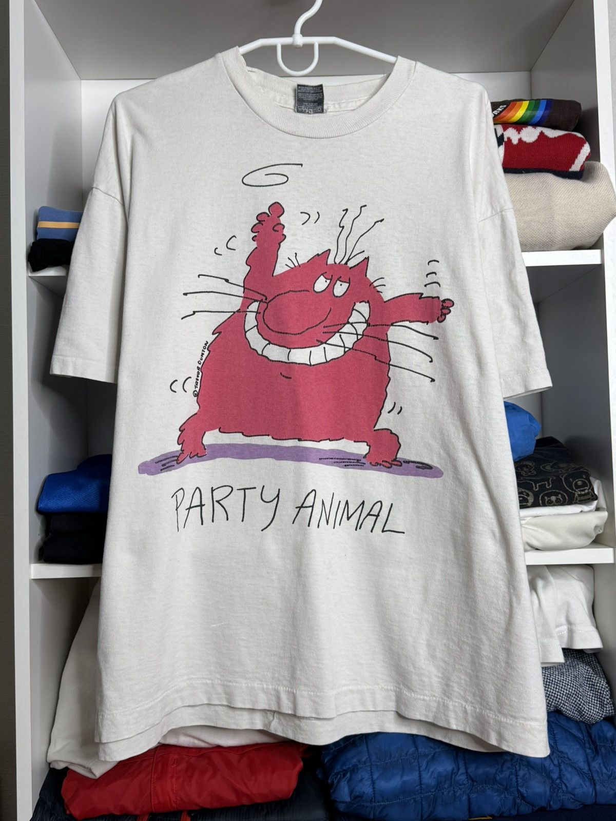 Other Vintage 90s Screen Stars Trevor Dunton Party Animal t-shirt Size US XL / EU 56 / 4 - 2 Thumbnail