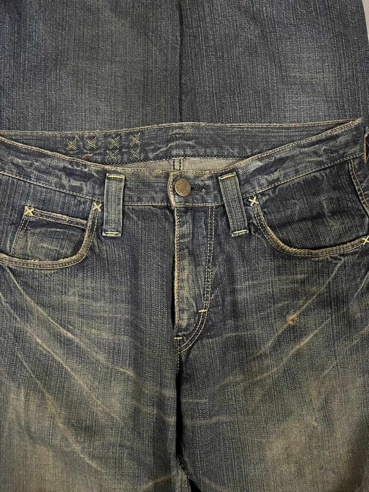 14th Addiction Vintage Lee Mud Washed Distressed Straight Fit Jeans Size US 32 / EU 48 - 9 Thumbnail