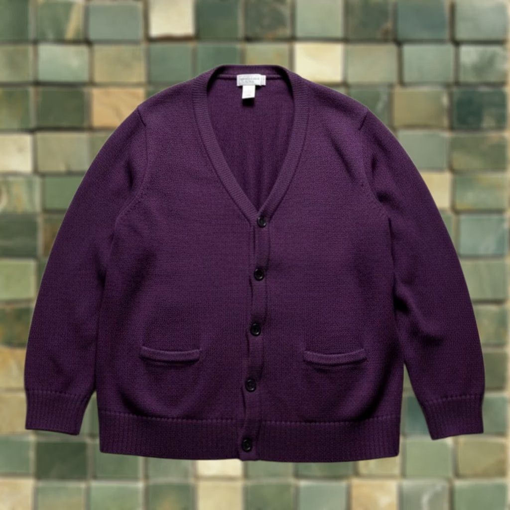 Vintage VINTAGE L.L.Bean Cardigan Sweater Womens XL Purple Button Front Pockets Size XL / US 12-14 / IT 48-50 - 1 Thumbnail