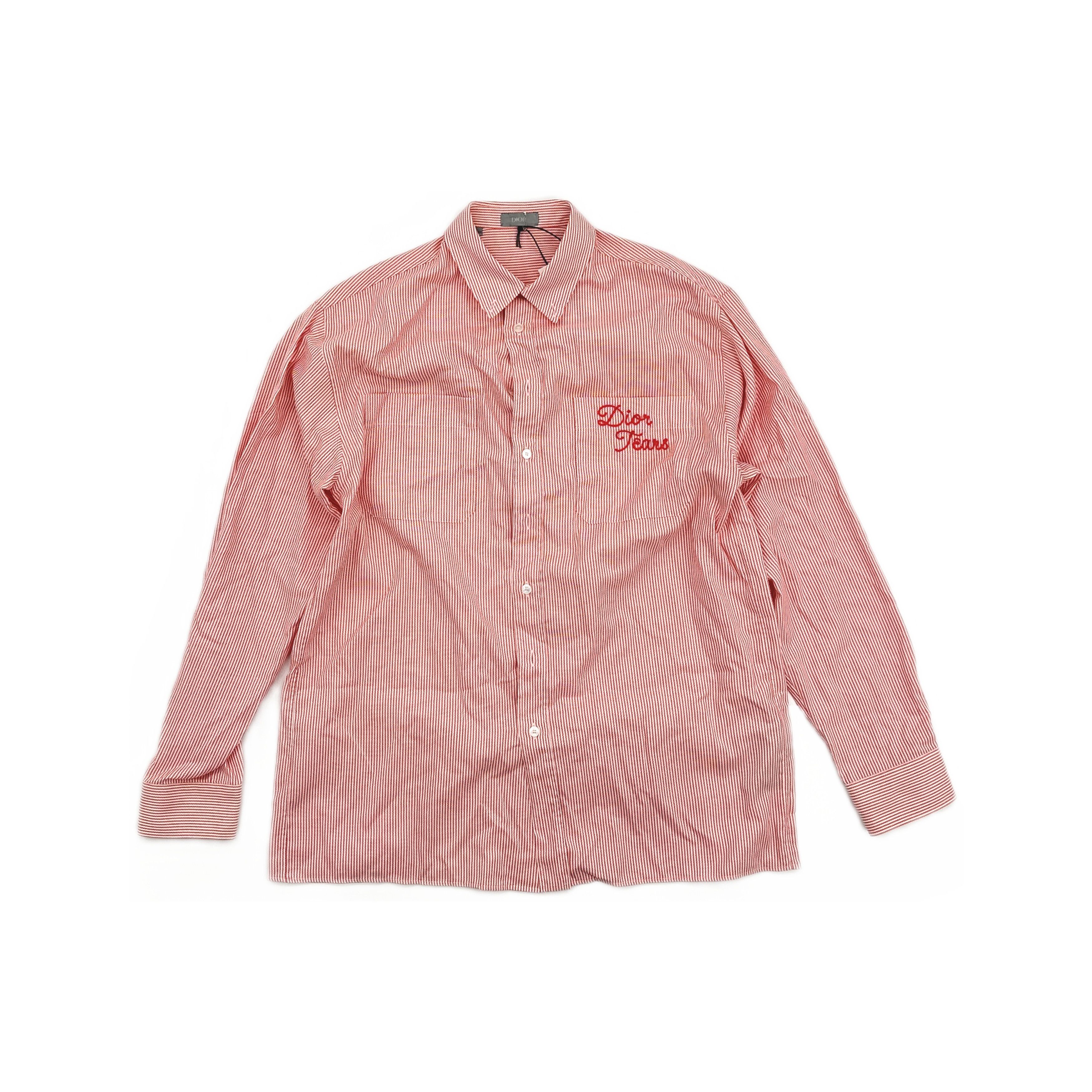 Dior Dior x Denim Tears Striped Embroidered Shirt Size 37 Size US S / EU 44-46 / 1 - 1 Thumbnail