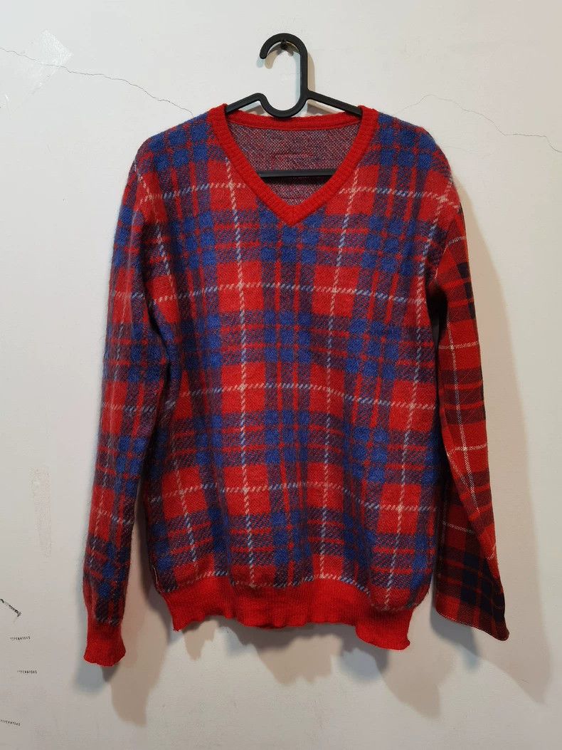 Undercover Undercover Vintage Checkered V-Neck Sweater - dmc Size US M / EU 48-50 / 2 - 1 Thumbnail