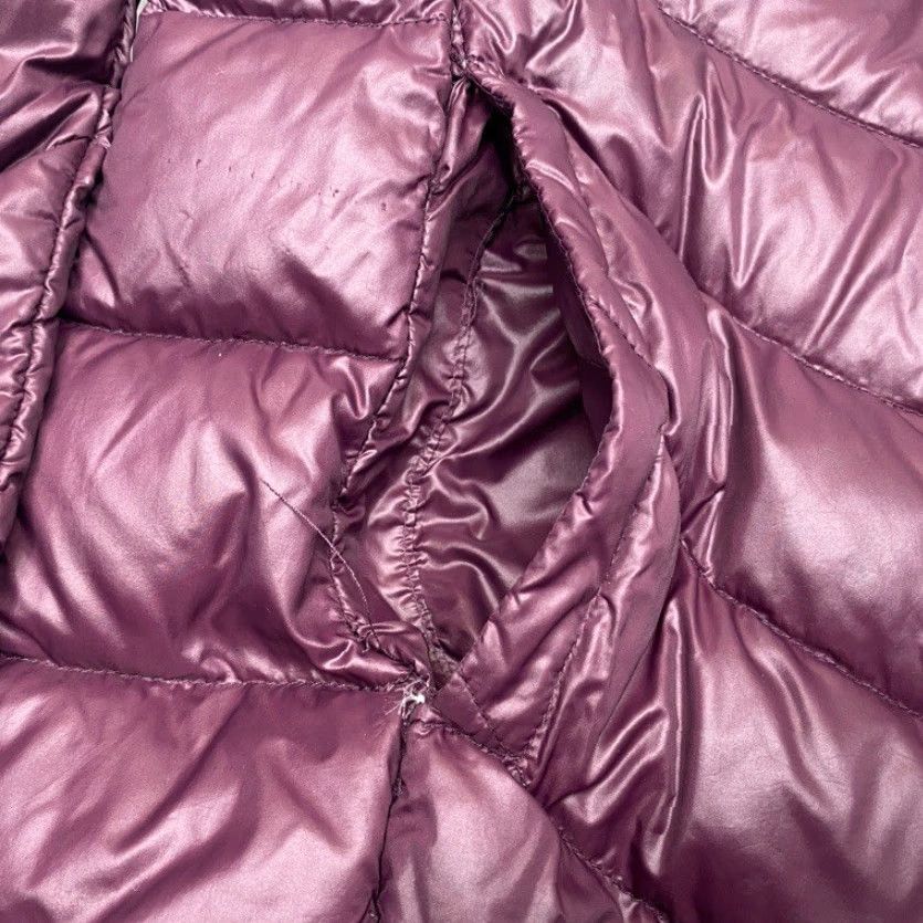 Calvin Klein Calvin Klein Down Puffer Jacket Womens Medium Maroon Long Hooded Packable Light Size M / US 6-8 / IT 42-44 - 6 Thumbnail
