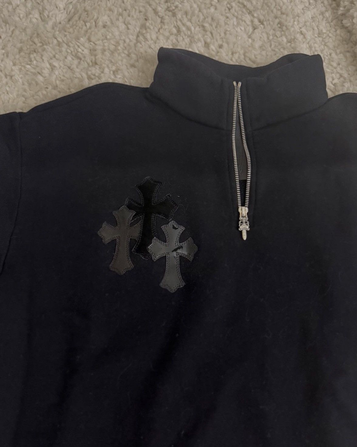Chrome Hearts Chrome hearts quarter zip with patches Size US M / EU 48-50 / 2 - 4 Thumbnail