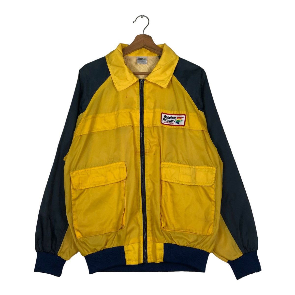 Vintage 🔥VINTAGE BOMBER JACKET BENETTON FORMULA 1 RACING TEAM Size US M / EU 48-50 / 2 - 1 Thumbnail