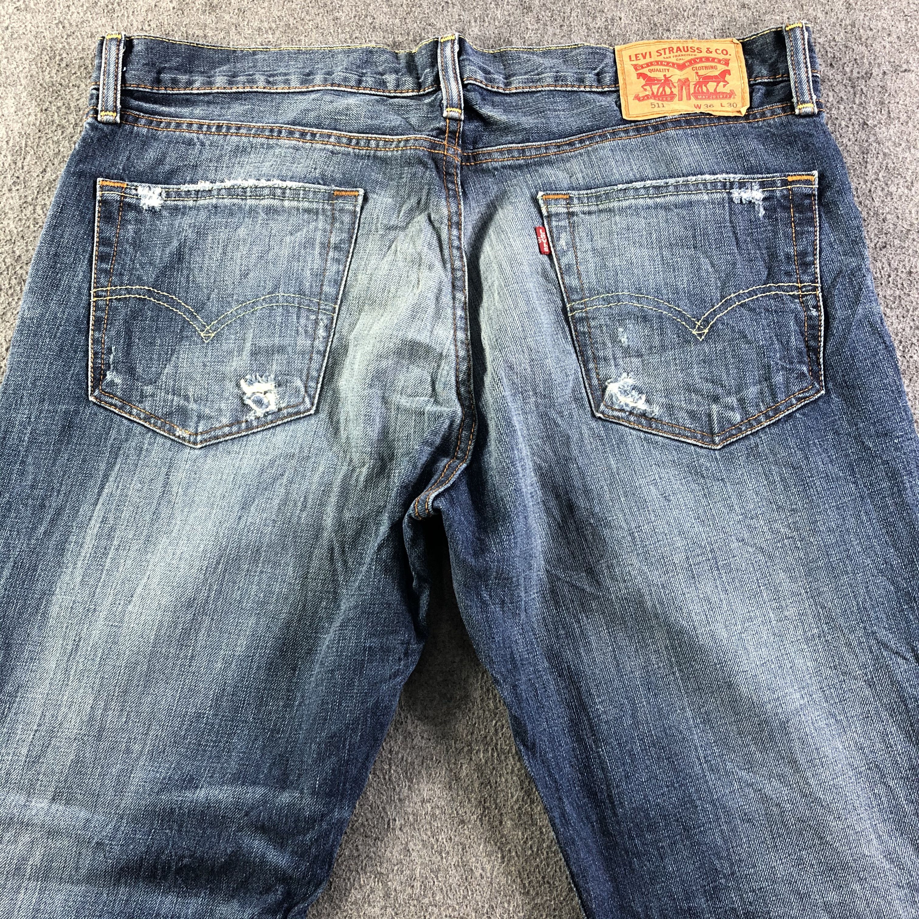 Levi's Vintage Blue Wash Levis 511 Jeans-J4239 Size US 37 - 4 Thumbnail