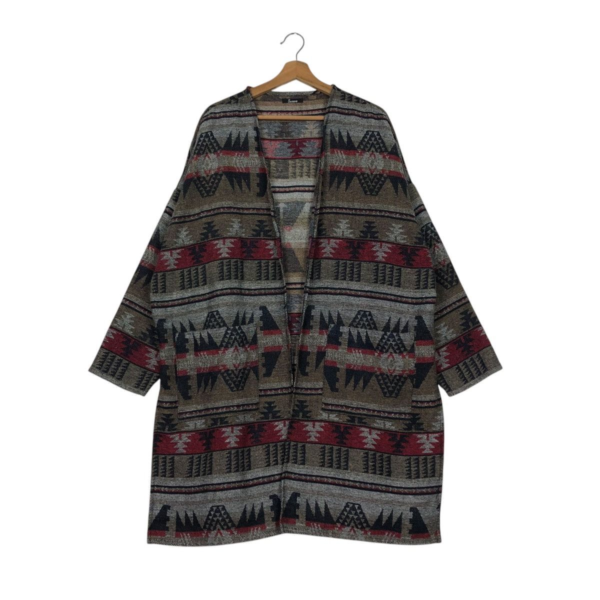 Japanese Brand 🔥VINTAGE JACKET NAVAJO NATIVE AZTEC SUVERE ISSEY MIYAKE Size US L / EU 52-54 / 3 - 3 Thumbnail